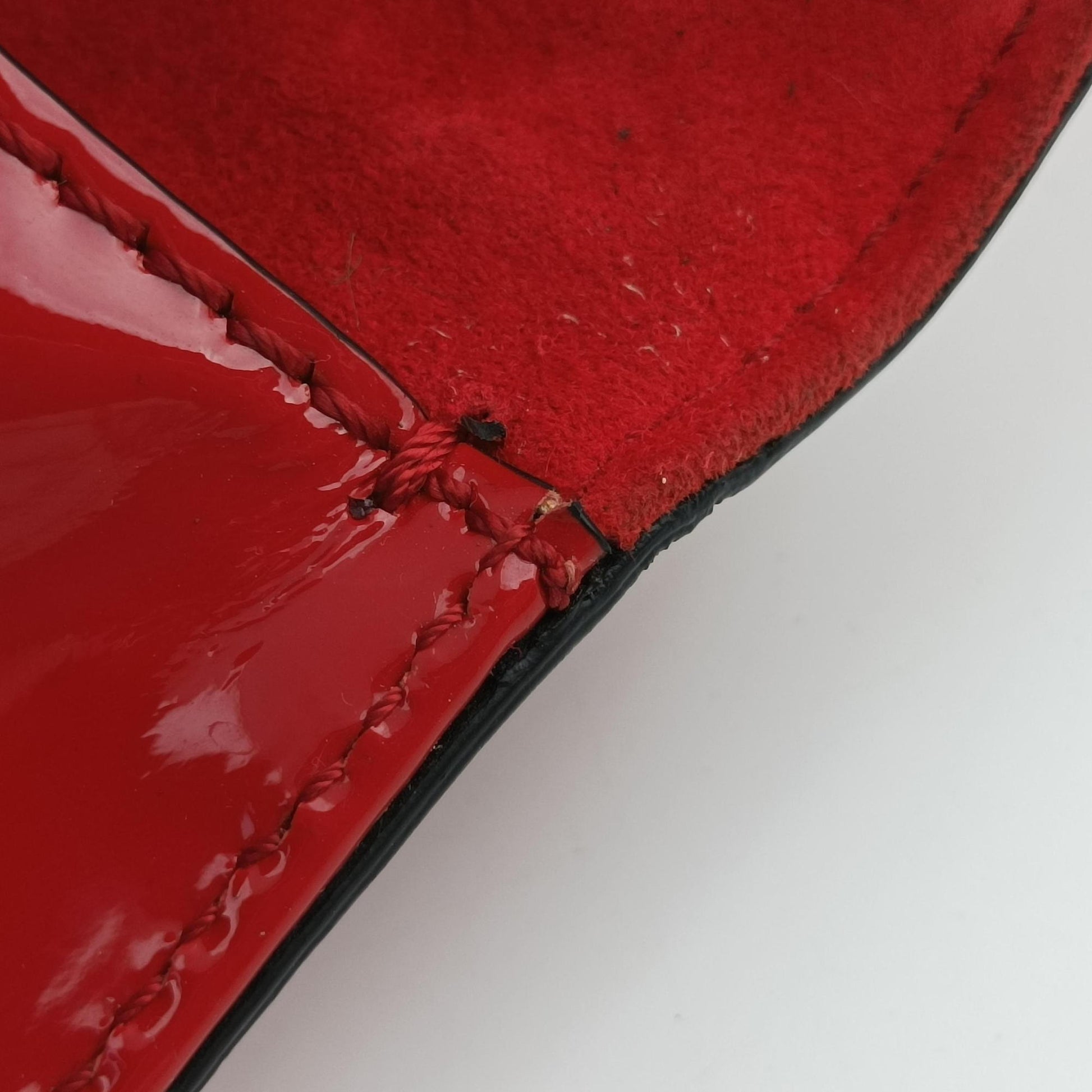 Rockstud Glam Lock Red Patent Leather Lot number unknownロックスタッズグラムロックスモール レッド パテント 製番不明