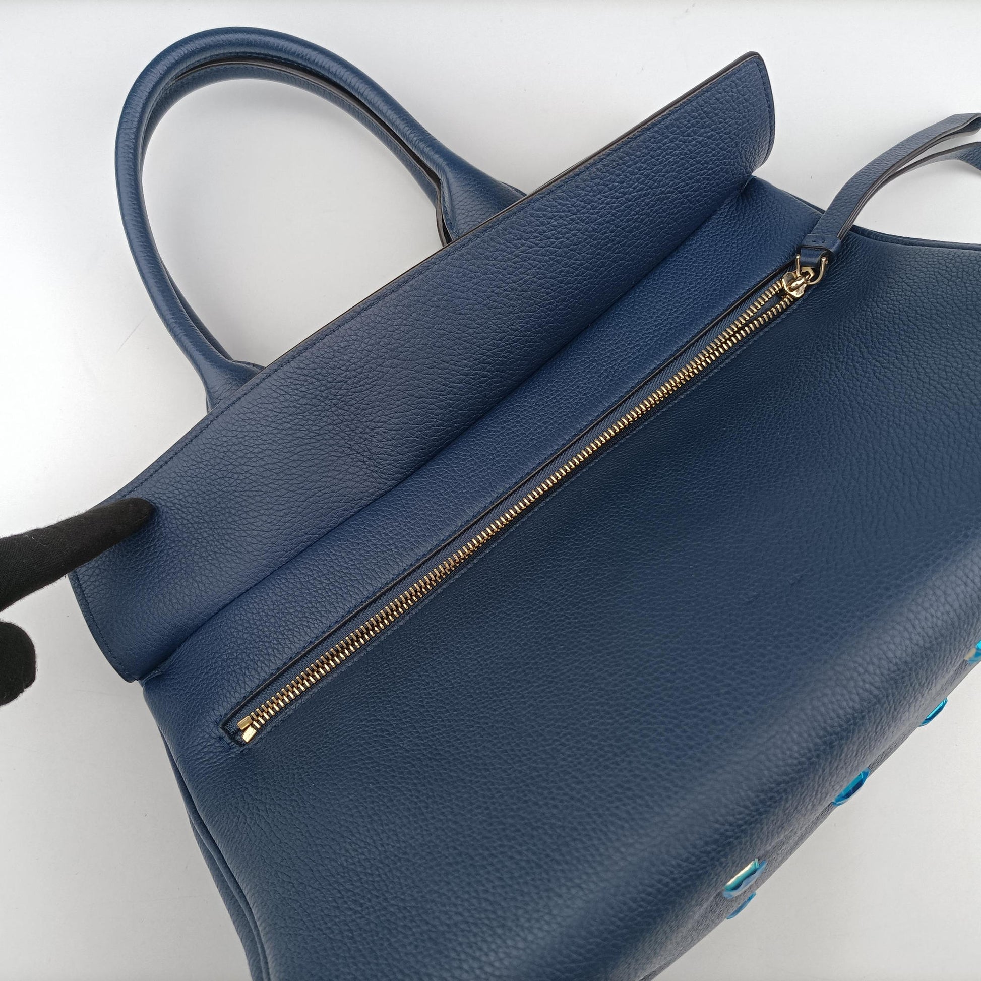Studio Navy Grained Calfskin 21H159 FZ-21 H 167スタジオ ネイビー グレインレザー 21H159 FZ-21 H 167