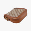 Lady Web Brown canvas×leather 384821 D019192009レディ ウェブ ブラウン キャンバス x レザー 384821 D019192009