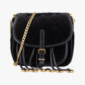 Velvet Belt Bum Black Velour IBL002 180/Iベルベットベルトバム ブラック ベロア IBL002 180/I