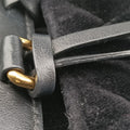Velvet Belt Bum Black Velour IBL002 180/Iベルベットベルトバム ブラック ベロア IBL002 180/I