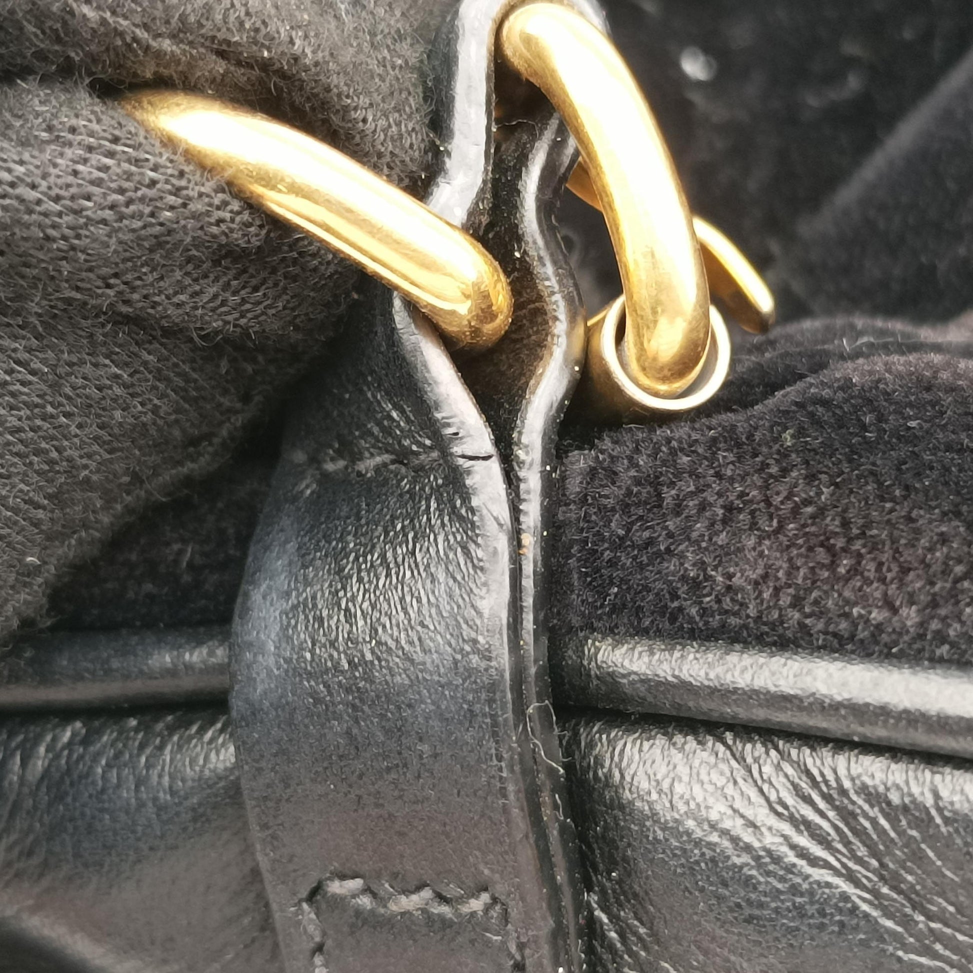 Velvet Belt Bum Black Velour IBL002 180/Iベルベットベルトバム ブラック ベロア IBL002 180/I