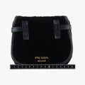 Velvet Belt Bum Black Velour IBL002 180/Iベルベットベルトバム ブラック ベロア IBL002 180/I