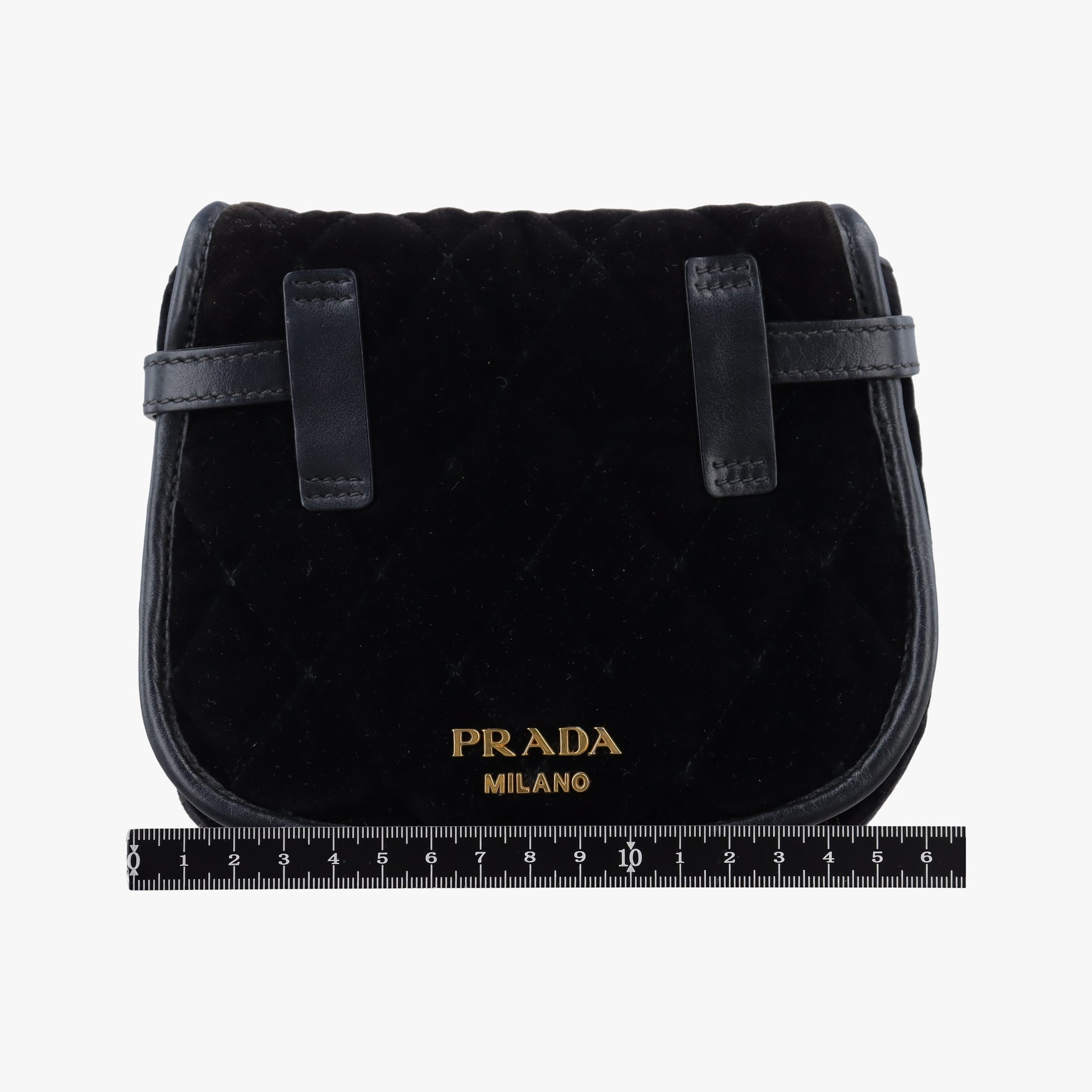 Velvet Belt Bum Black Velour IBL002 180/Iベルベットベルトバム ブラック ベロア IBL002 180/I