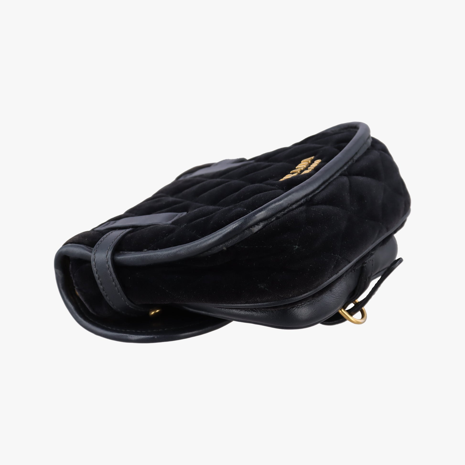 Velvet Belt Bum Black Velour IBL002 180/Iベルベットベルトバム ブラック ベロア IBL002 180/I