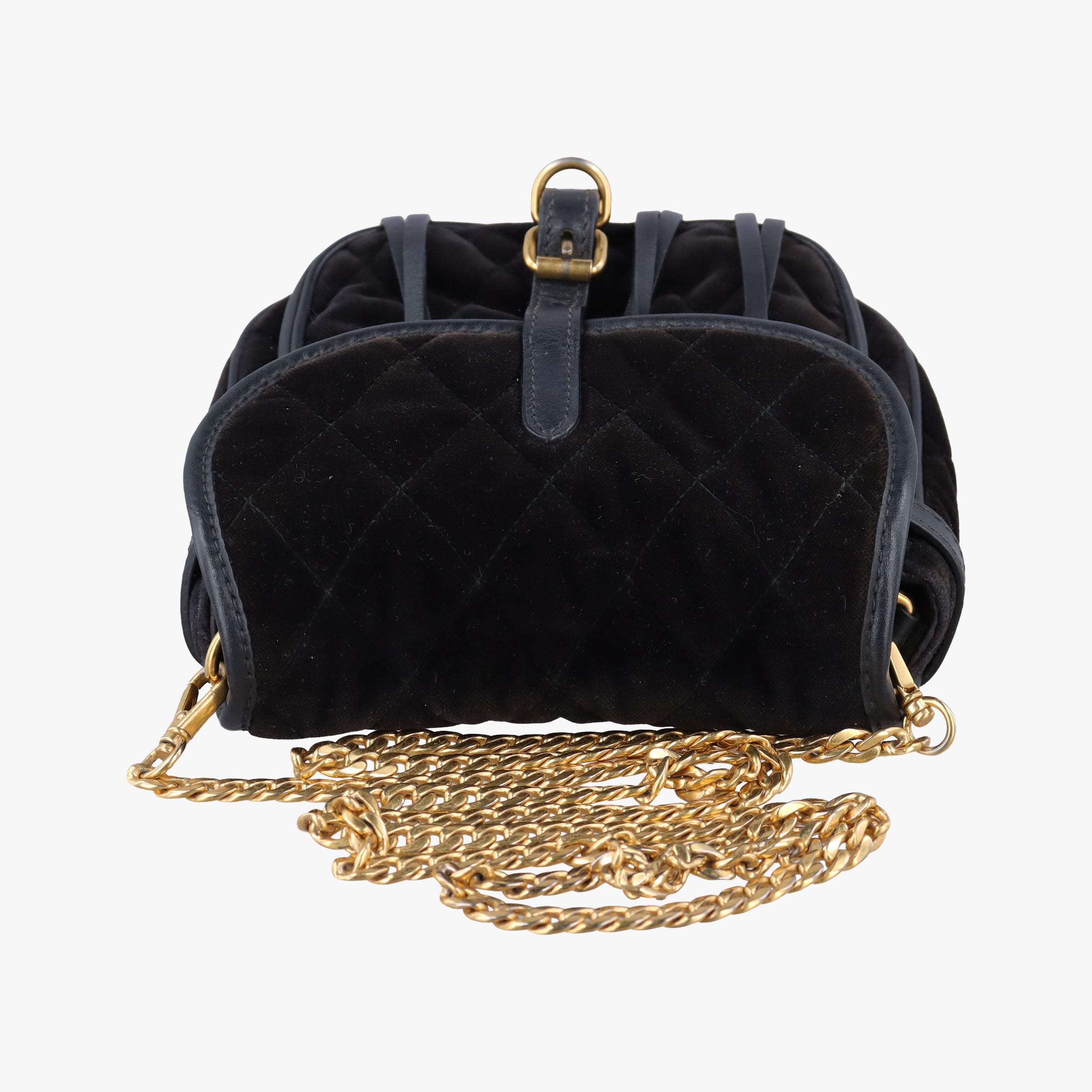 Velvet Belt Bum Black Velour IBL002 180/Iベルベットベルトバム ブラック ベロア IBL002 180/I