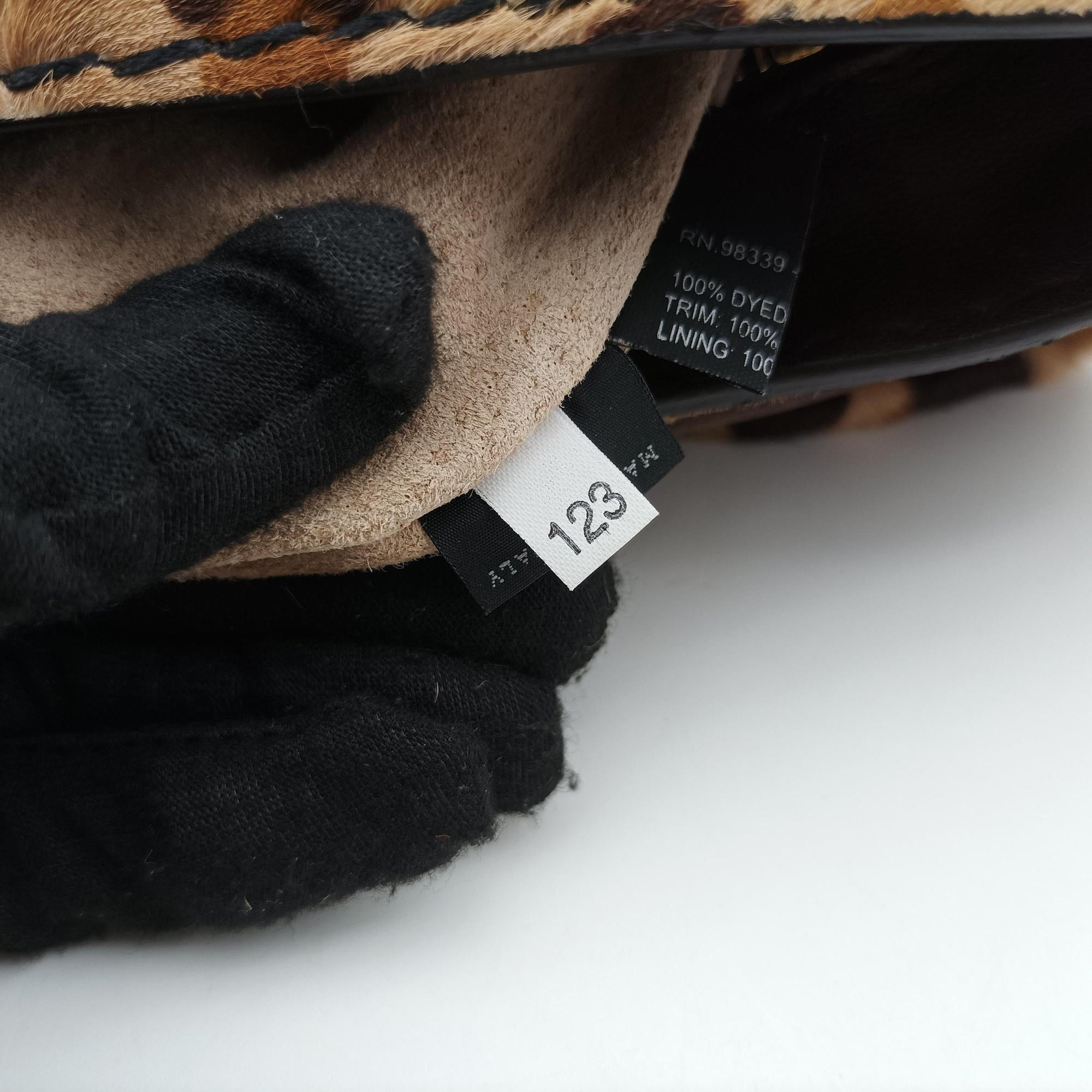 Leopard Print Brown×Multicolour ponyhair 123レオパード プリント ブラウン×マルチカラー ハラコ 123