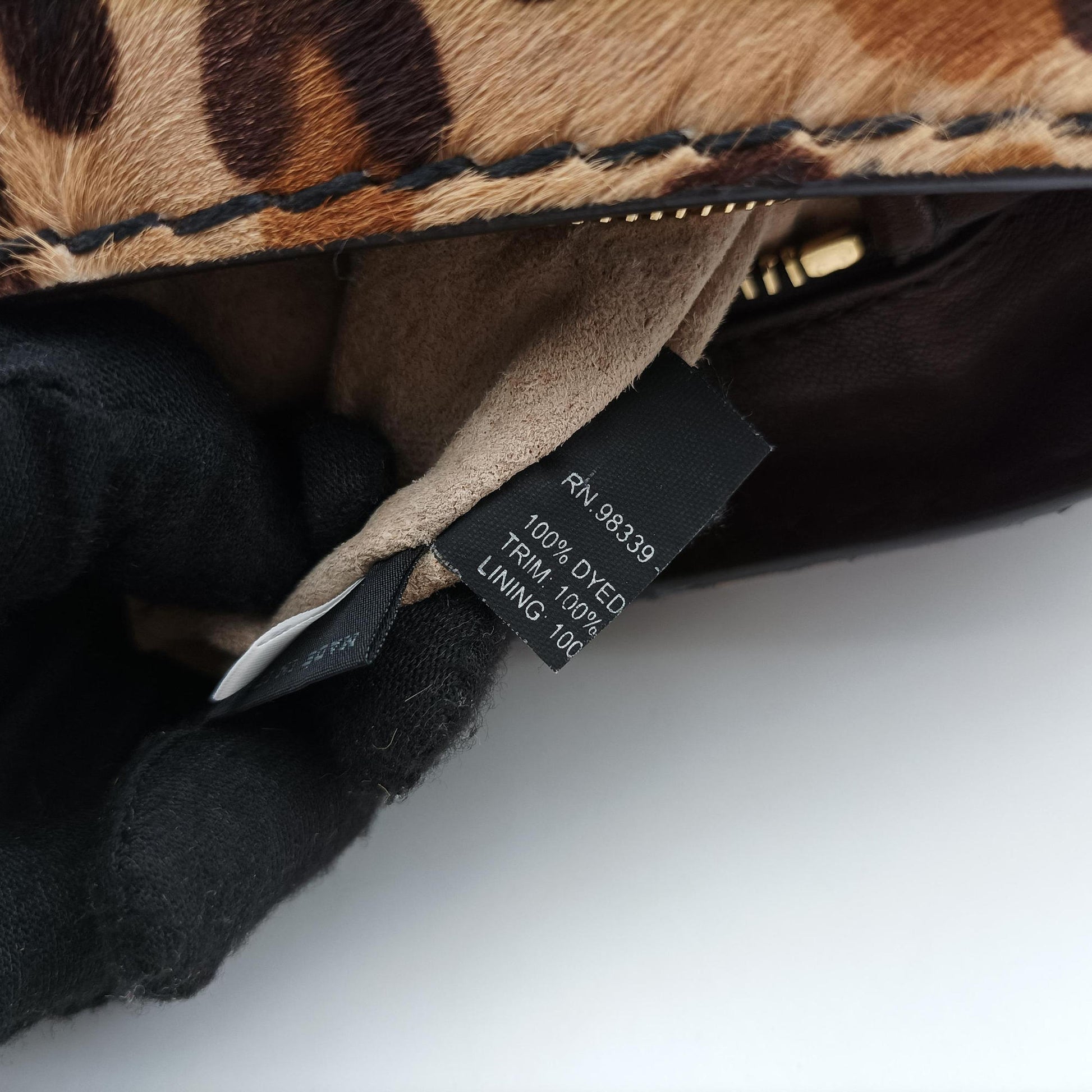 Leopard Print Brown×Multicolour ponyhair 123レオパード プリント ブラウン×マルチカラー ハラコ 123