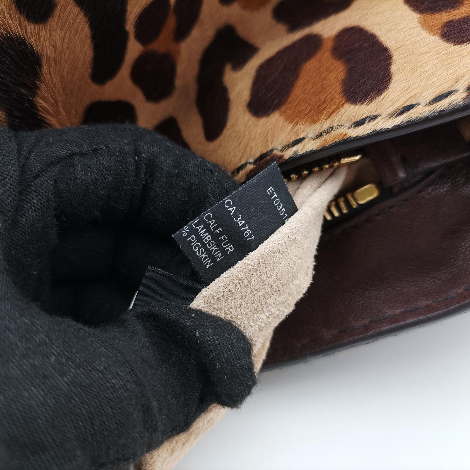 Leopard Print Brown×Multicolour ponyhair 123レオパード プリント ブラウン×マルチカラー ハラコ 123