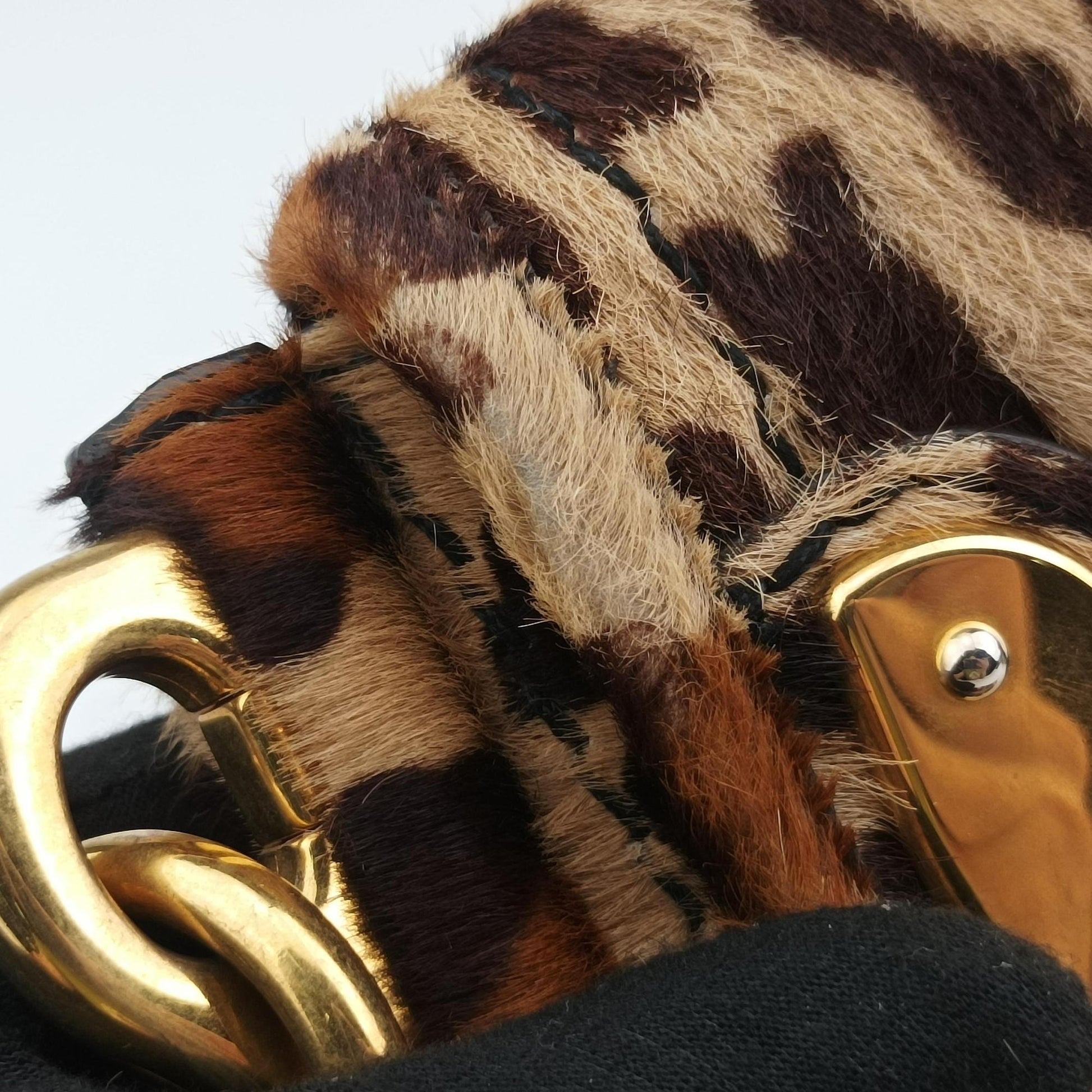 Leopard Print Brown×Multicolour ponyhair 123レオパード プリント ブラウン×マルチカラー ハラコ 123