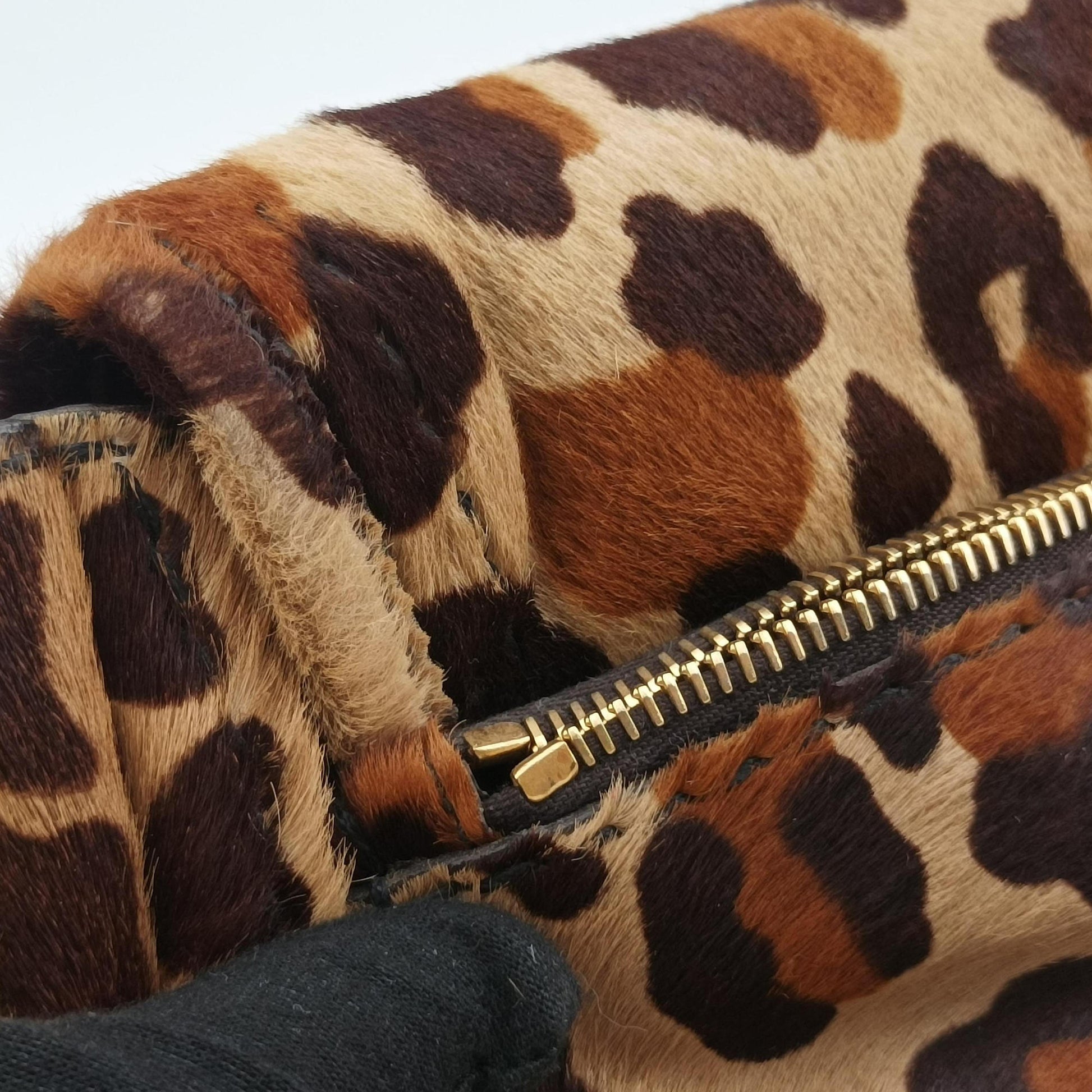 Leopard Print Brown×Multicolour ponyhair 123レオパード プリント ブラウン×マルチカラー ハラコ 123