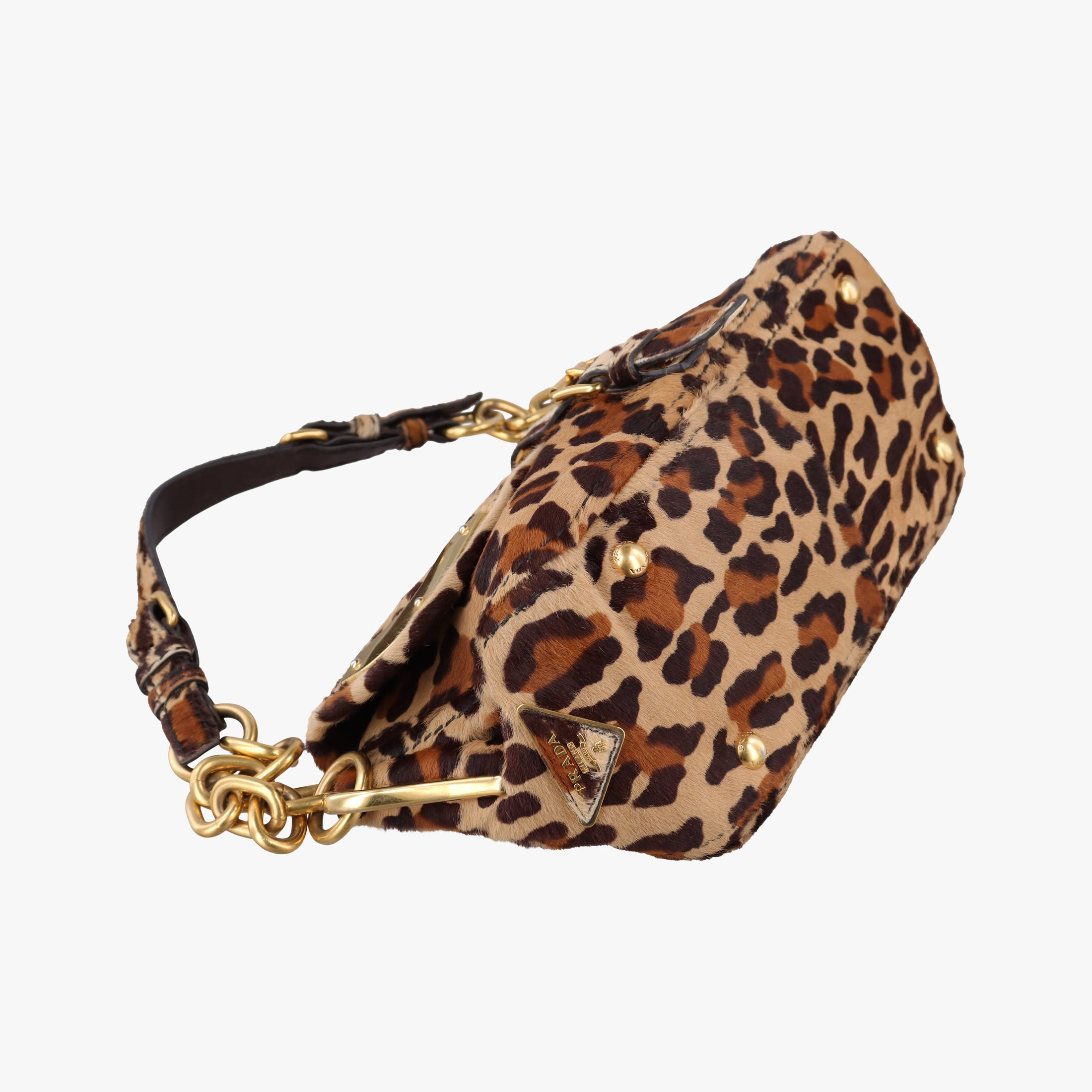 Leopard Print Brown×Multicolour ponyhair 123レオパード プリント ブラウン×マルチカラー ハラコ 123