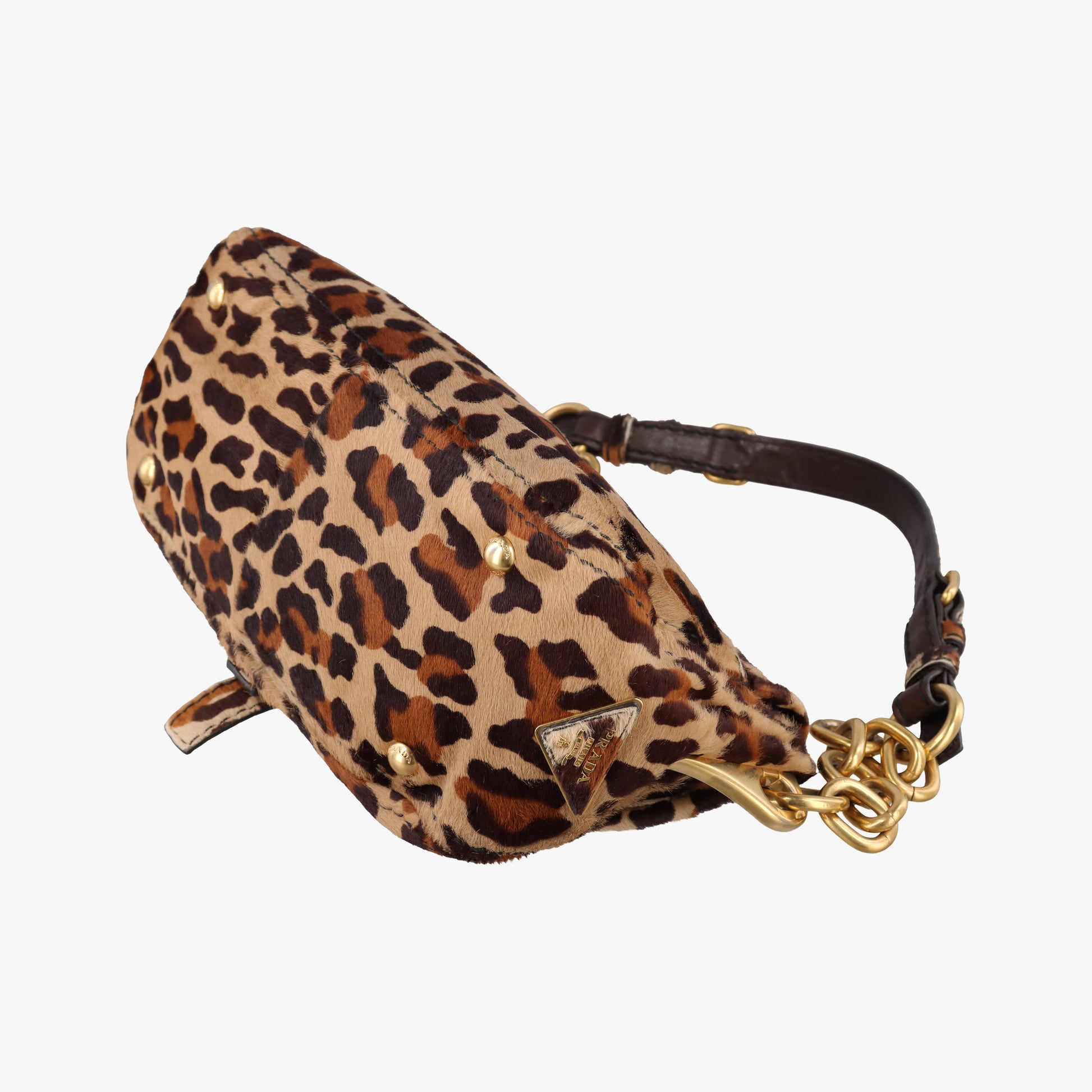 Leopard Print Brown×Multicolour ponyhair 123レオパード プリント ブラウン×マルチカラー ハラコ 123