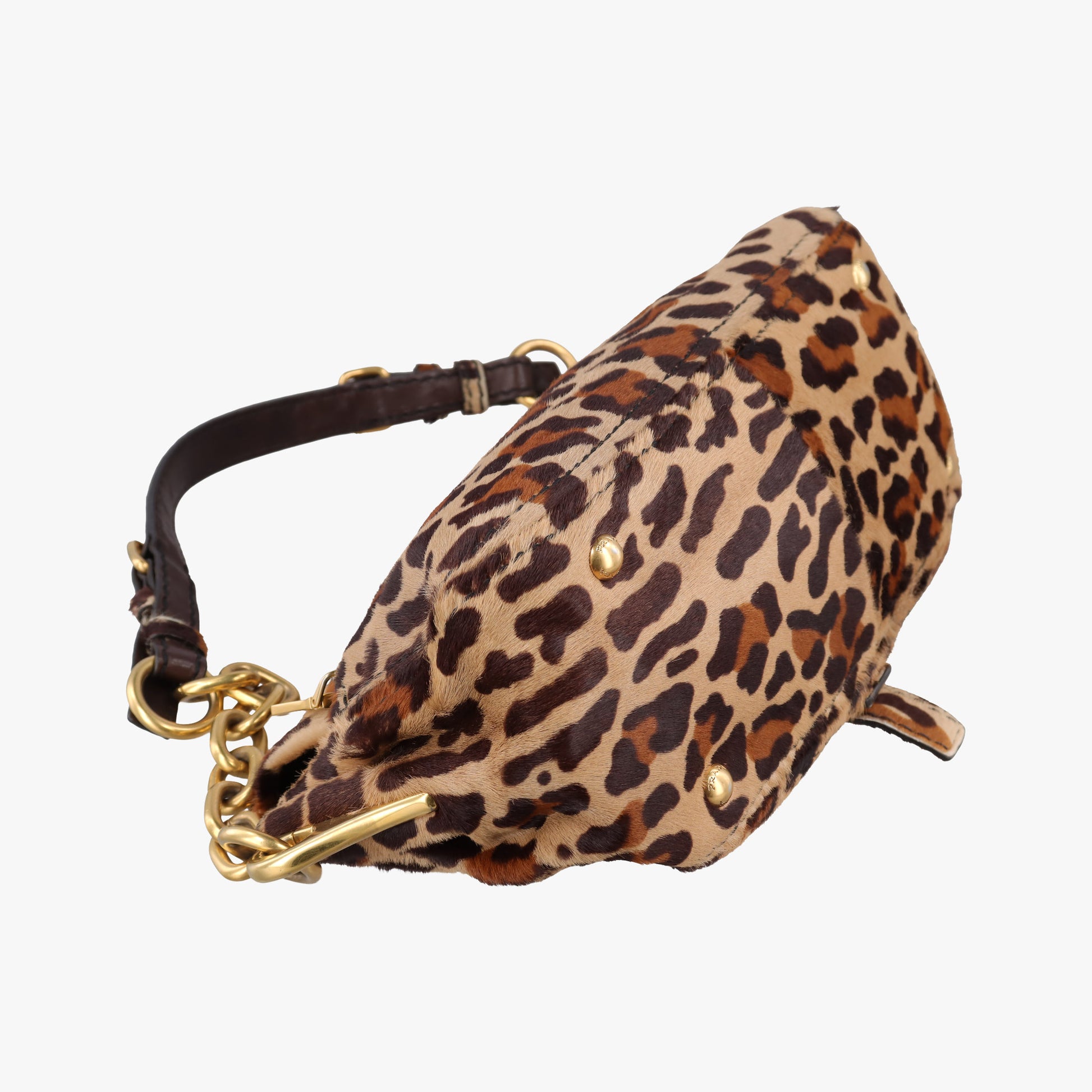 Leopard Print Brown×Multicolour ponyhair 123レオパード プリント ブラウン×マルチカラー ハラコ 123