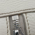 Flower Motif Rhinestone Lock WhitexMulticolour Leather 44フラワーモチーフ ラインストーン ロック ホワイトxマルチカラー レザー 44
