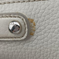 Flower Motif Rhinestone Lock WhitexMulticolour Leather 44フラワーモチーフ ラインストーン ロック ホワイトxマルチカラー レザー 44