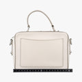 Flower Motif Rhinestone Lock WhitexMulticolour Leather 44フラワーモチーフ ラインストーン ロック ホワイトxマルチカラー レザー 44