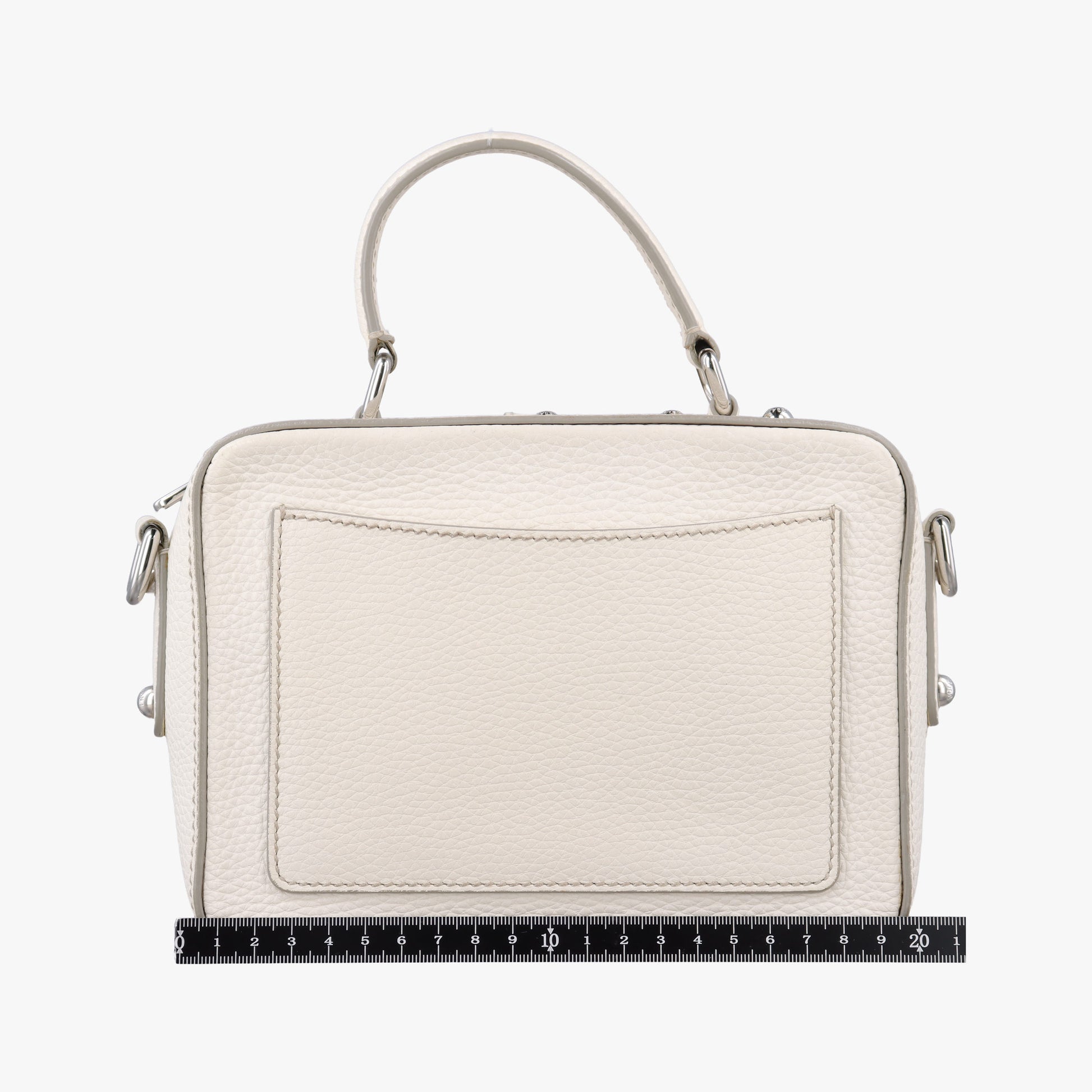 Flower Motif Rhinestone Lock WhitexMulticolour Leather 44フラワーモチーフ ラインストーン ロック ホワイトxマルチカラー レザー 44