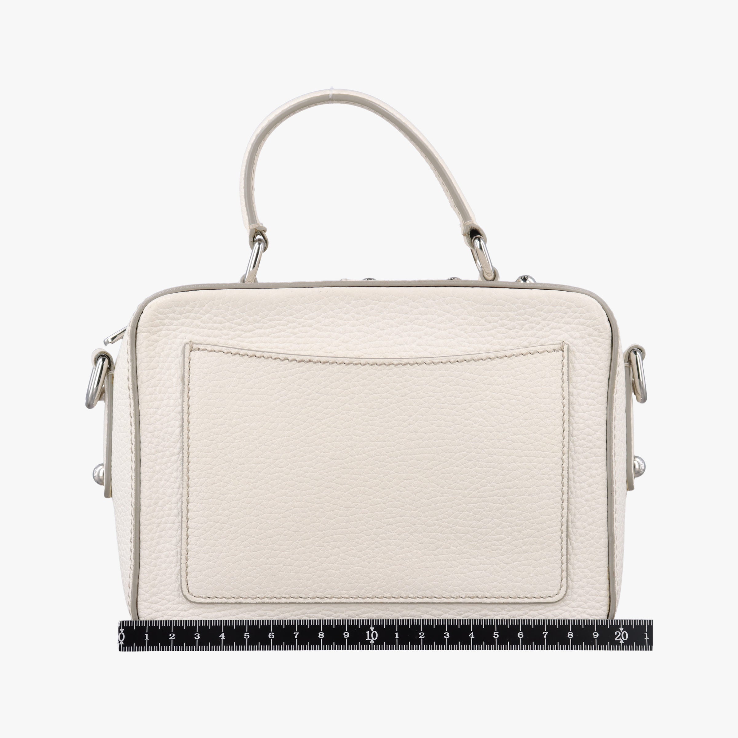 Flower Motif Rhinestone Lock WhitexMulticolour Leather 44フラワーモチーフ ラインストーン ロック ホワイトxマルチカラー レザー 44