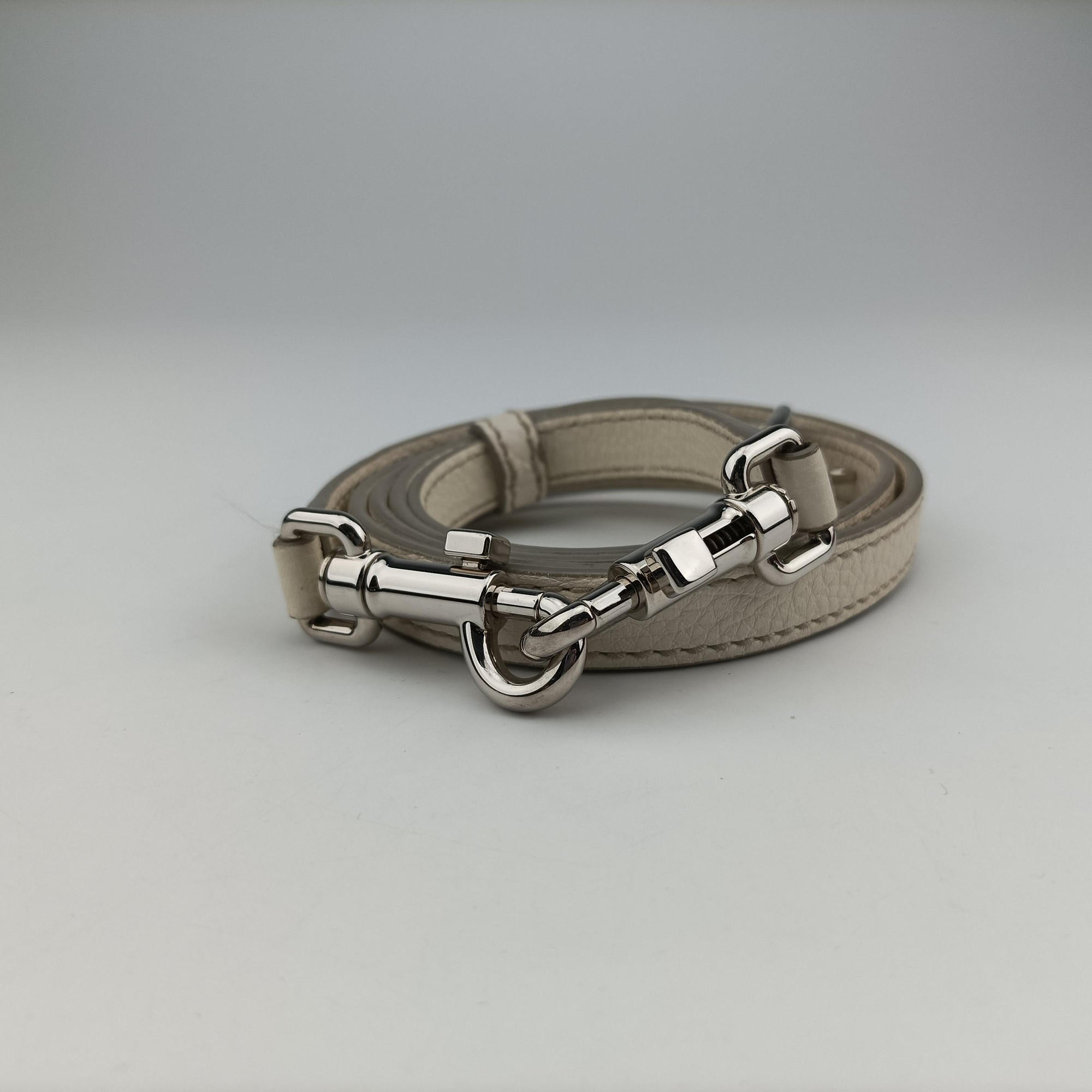 Flower Motif Rhinestone Lock WhitexMulticolour Leather 44フラワーモチーフ ラインストーン ロック ホワイトxマルチカラー レザー 44