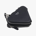 Triangle Logo Plate Black SAFFIANO Leather 1NR015 62トライアングルロゴ ブラック サフィアーノレザー 1NR015 62