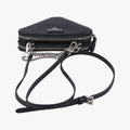 Triangle Logo Plate Black SAFFIANO Leather 1NR015 62トライアングルロゴ ブラック サフィアーノレザー 1NR015 62