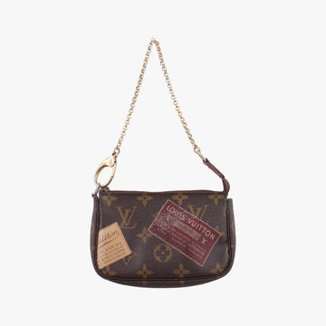 Mini Pochette Accessoires Brown Monogram Canvas M63798 DU5009ミニ ポシェット アクセソワール ブラウン モノグラム キャンバス M63798 DU5009