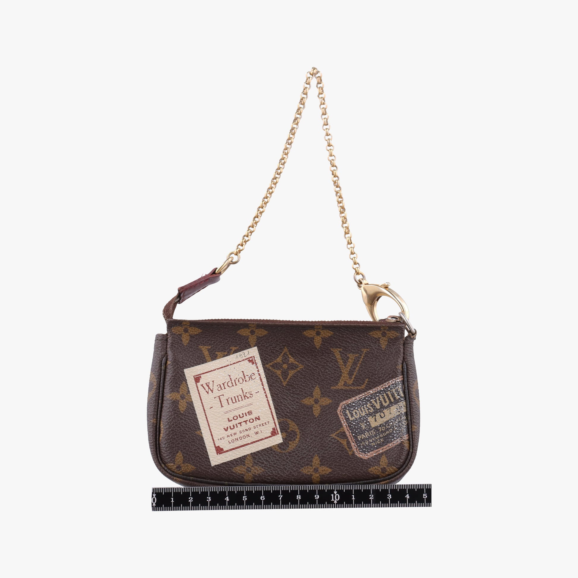 Mini Pochette Accessoires Brown Monogram Canvas M63798 DU5009ミニ ポシェット アクセソワール ブラウン モノグラム キャンバス M63798 DU5009