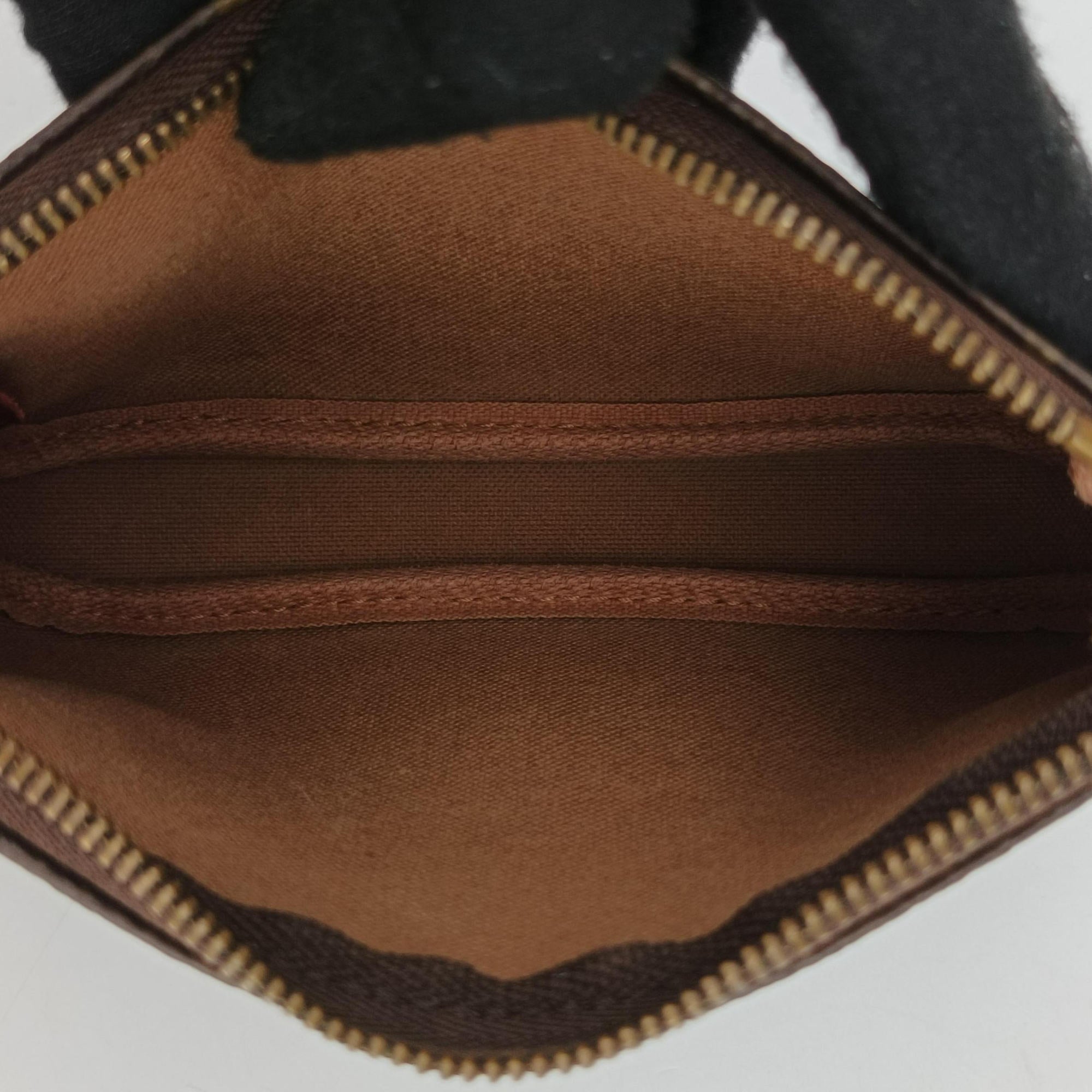 Mini Pochette Accessoires Brown Monogram Canvas M63798 DU5009ミニ ポシェット アクセソワール ブラウン モノグラム キャンバス M63798 DU5009