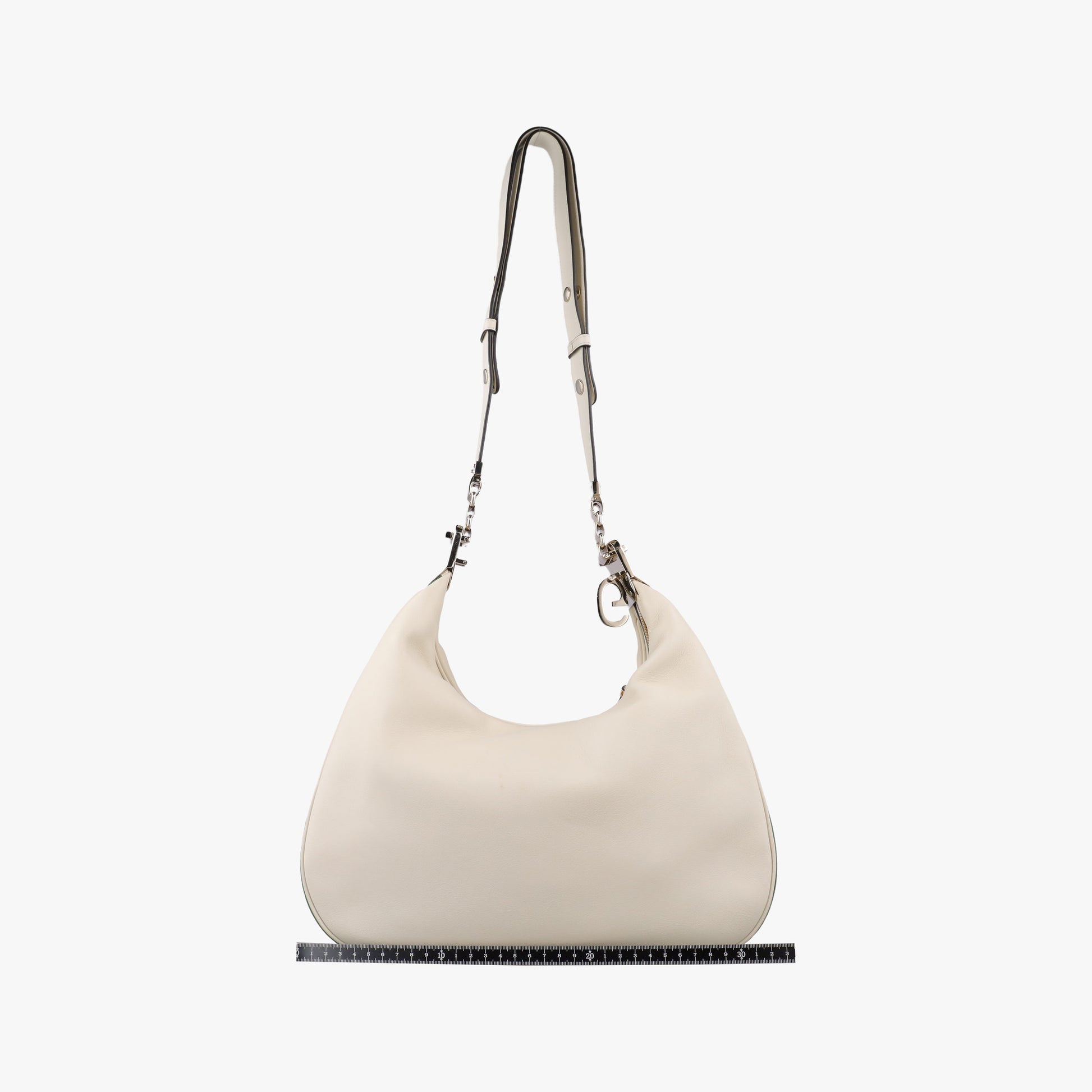 Attache G-Shaped Hook White Leather 702823 C038482178アタッシュ Gフック ホワイト レザー 702823 C038482178