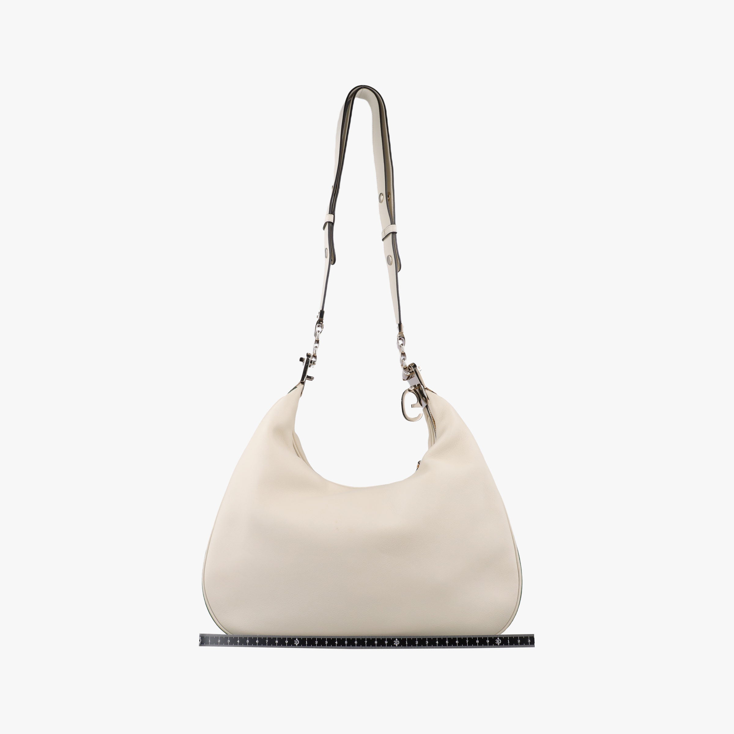 Attache G-Shaped Hook White Leather 702823 C038482178アタッシュ Gフック ホワイト レザー 702823 C038482178
