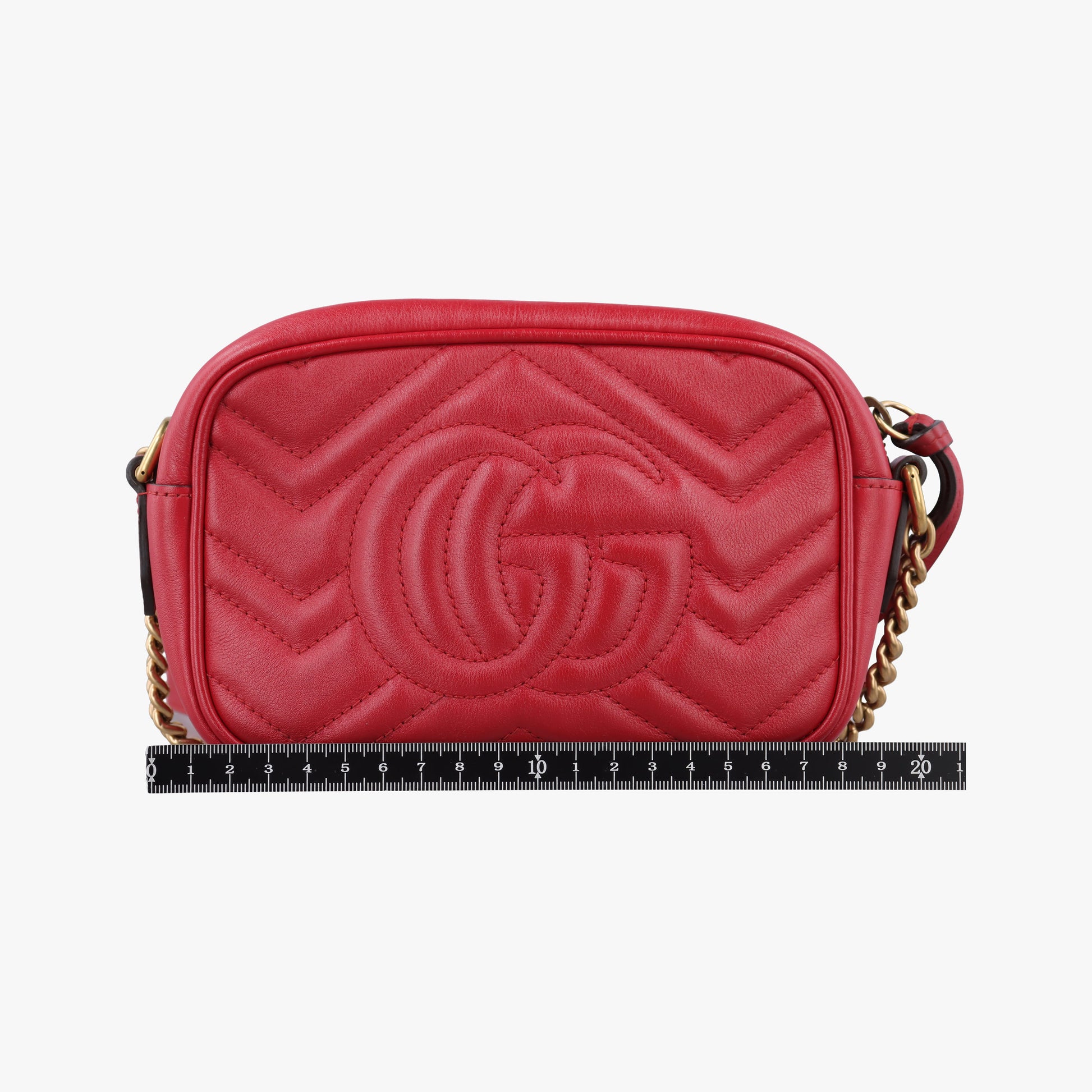 GG Marmont Red Leather 448065 D020932553GGマーモント レッド レザー 448065 D020932553