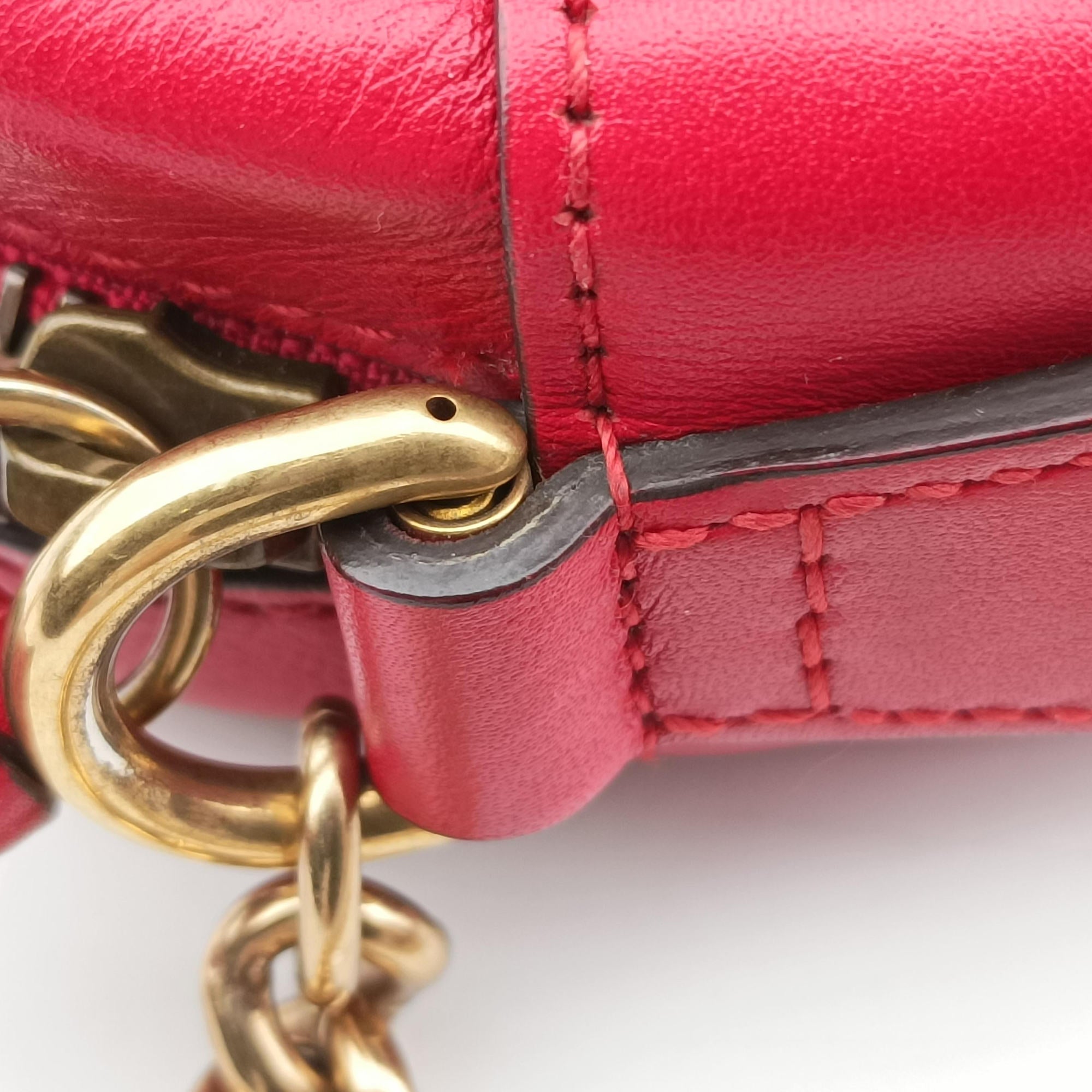 GG Marmont Red Leather 448065 D020932553GGマーモント レッド レザー 448065 D020932553