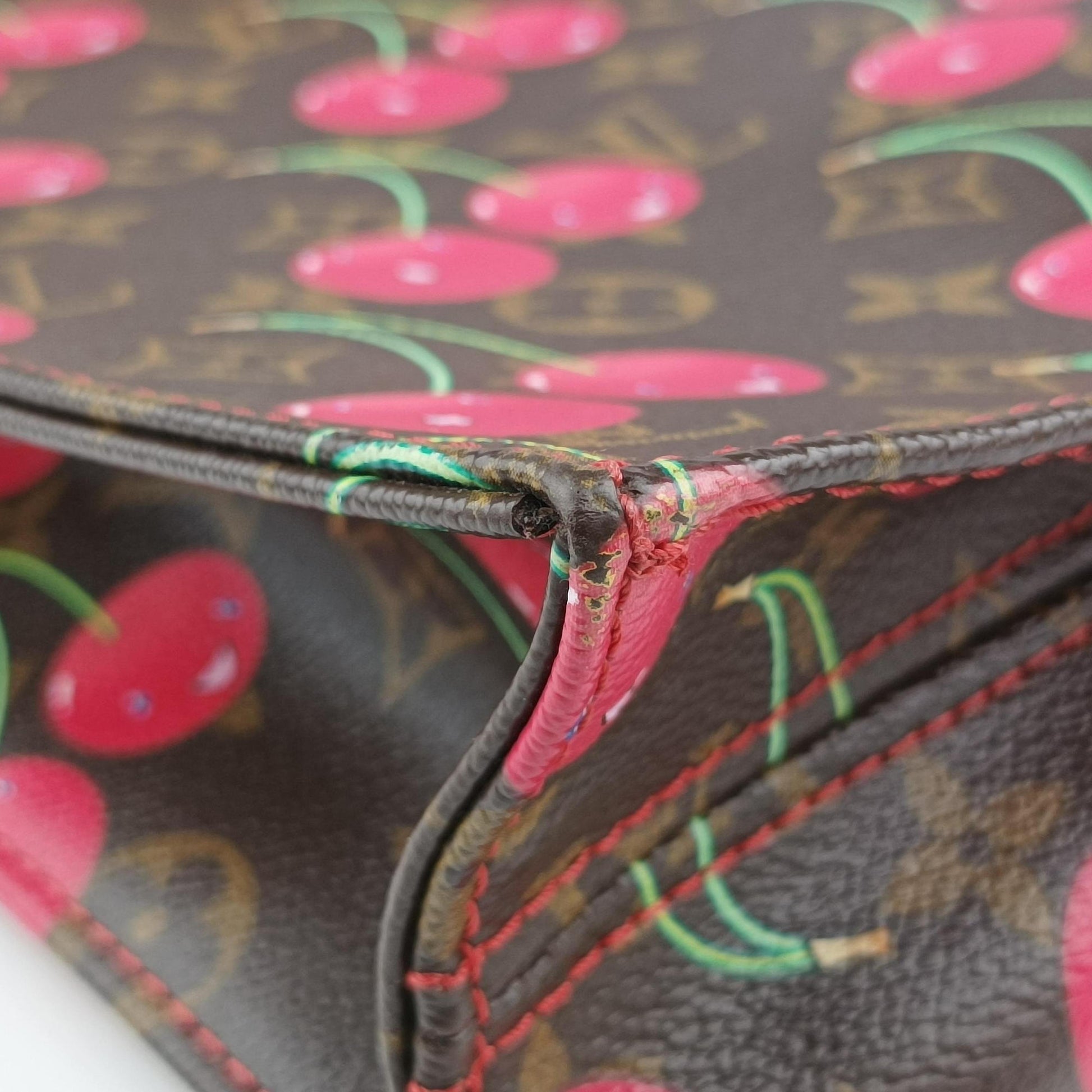 Cherry Sac Plat Brown×Cherry Print Monogram Canvas M95010 MI0085チェリー サックプラ ブラウン×チェリー柄 モノグラム キャンバス M95010 MI0085