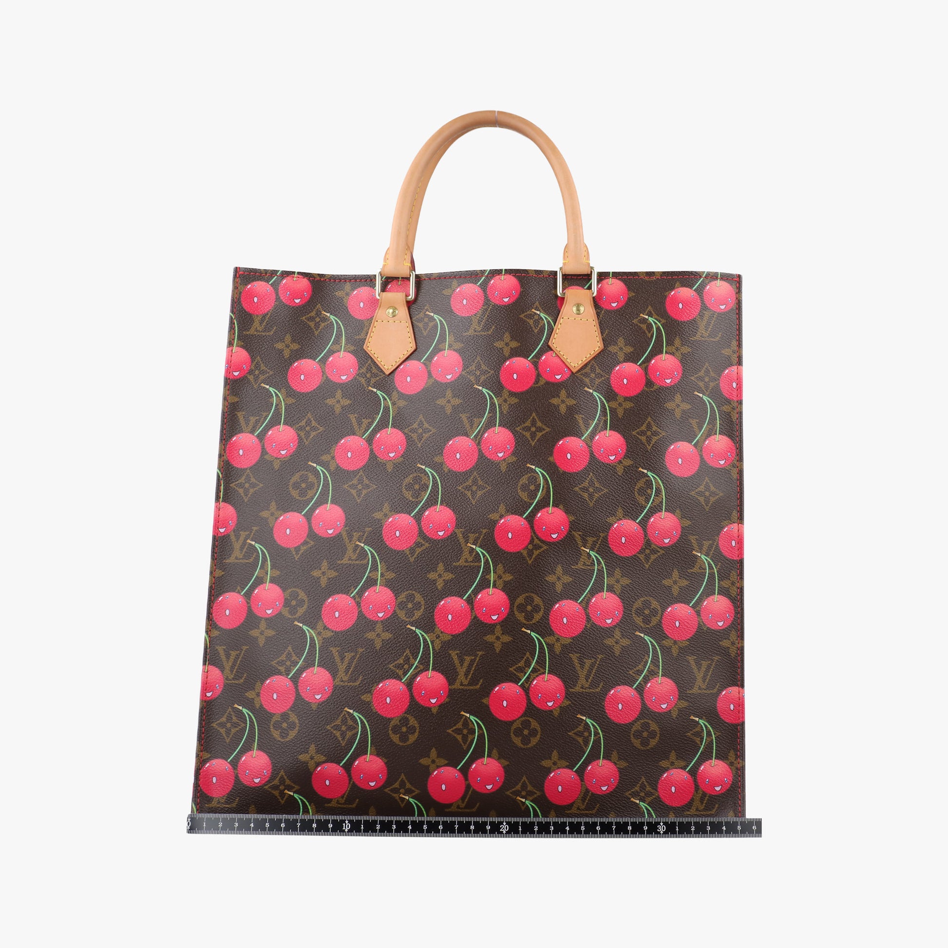 Cherry Sac Plat Brown×Cherry Print Monogram Canvas M95010 MI0085チェリー サックプラ ブラウン×チェリー柄 モノグラム キャンバス M95010 MI0085