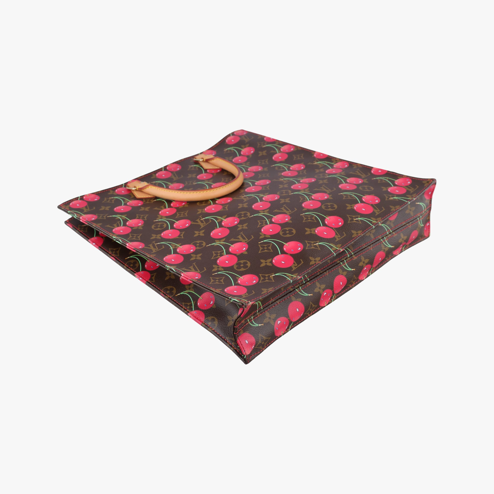 Cherry Sac Plat Brown×Cherry Print Monogram Canvas M95010 MI0085チェリー サックプラ ブラウン×チェリー柄 モノグラム キャンバス M95010 MI0085