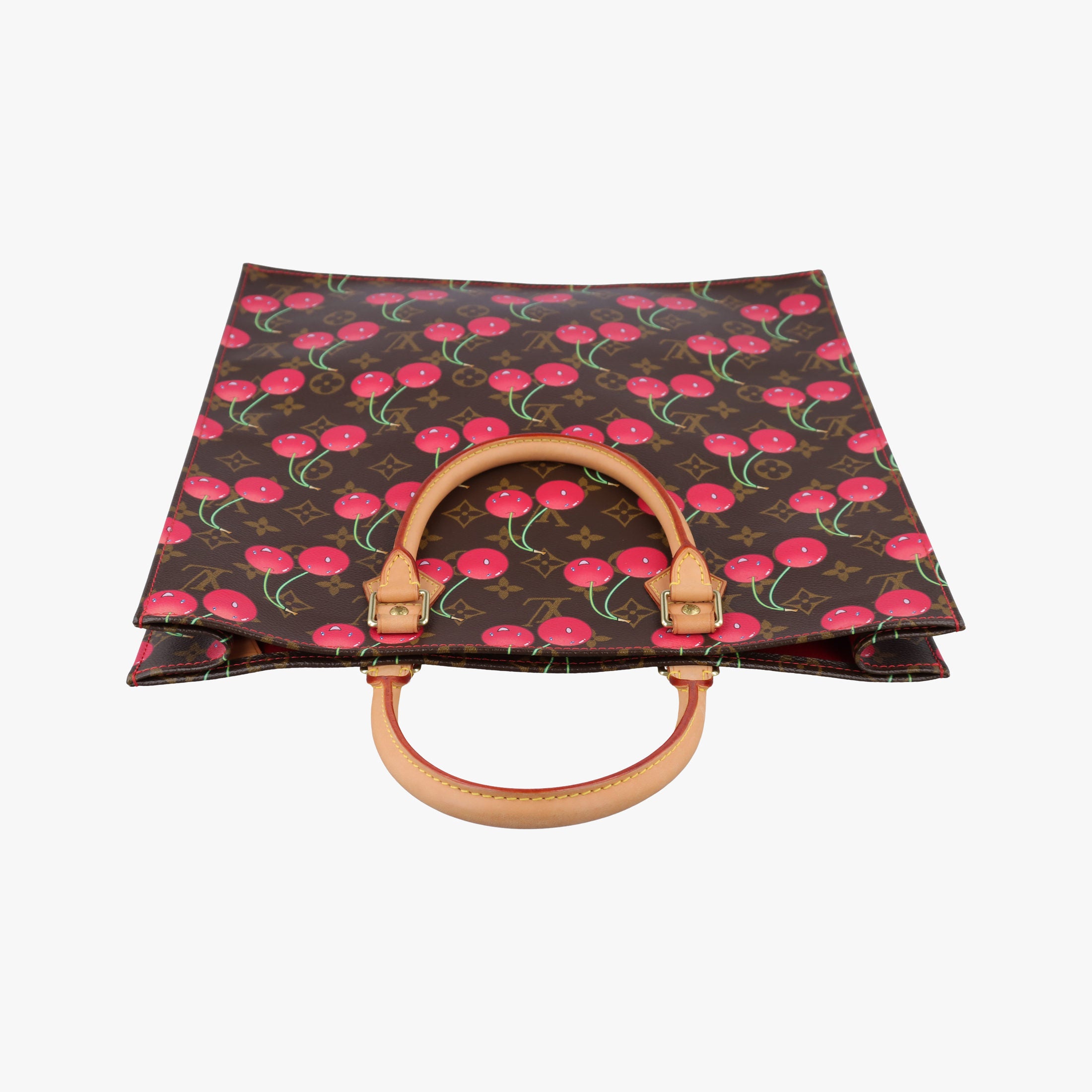 Cherry Sac Plat Brown×Cherry Print Monogram Canvas M95010 MI0085チェリー サックプラ ブラウン×チェリー柄 モノグラム キャンバス M95010 MI0085