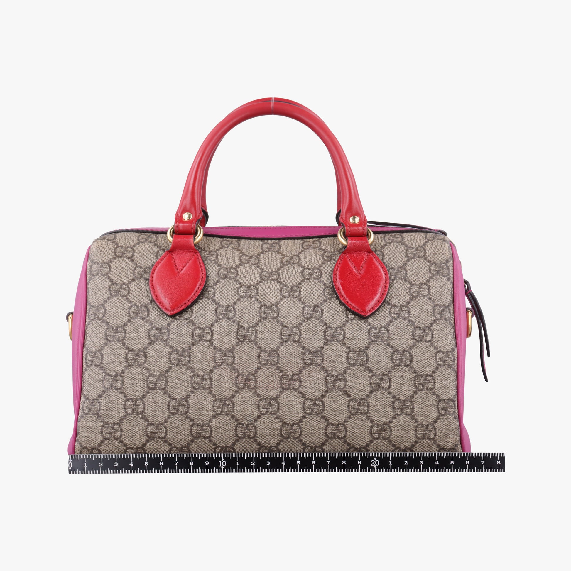 GG SUPREME beige×red×pink PVC coated canvas×Leather 409529 D020052650GGスプリーム ベージュ×レッド×ピンク PVCコーティングキャンバス×レザー 409529 D020052650