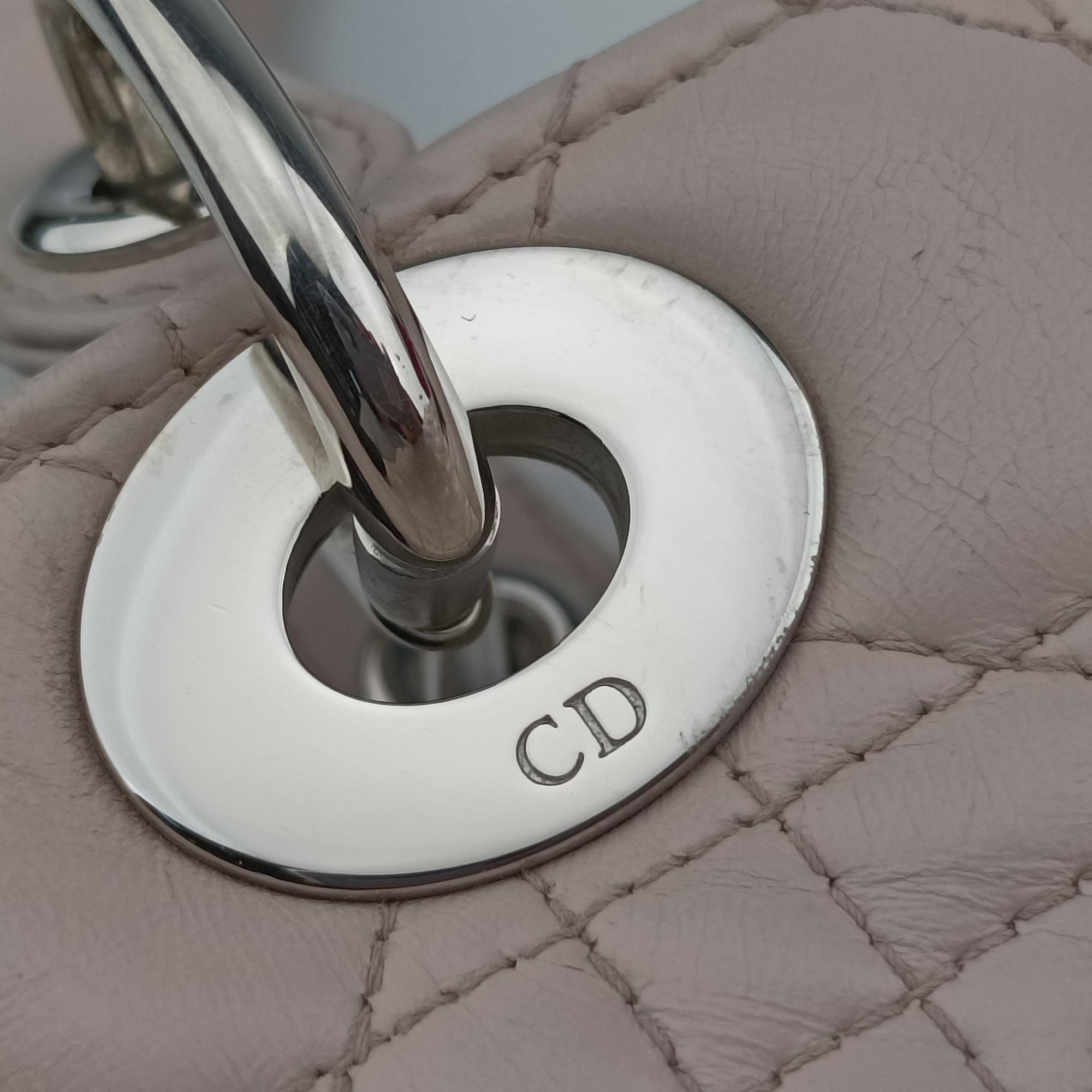 Lady Dior Pink lambskin 01-MA-0141レディディオール ピンク ラムスキン 01-MA-0141