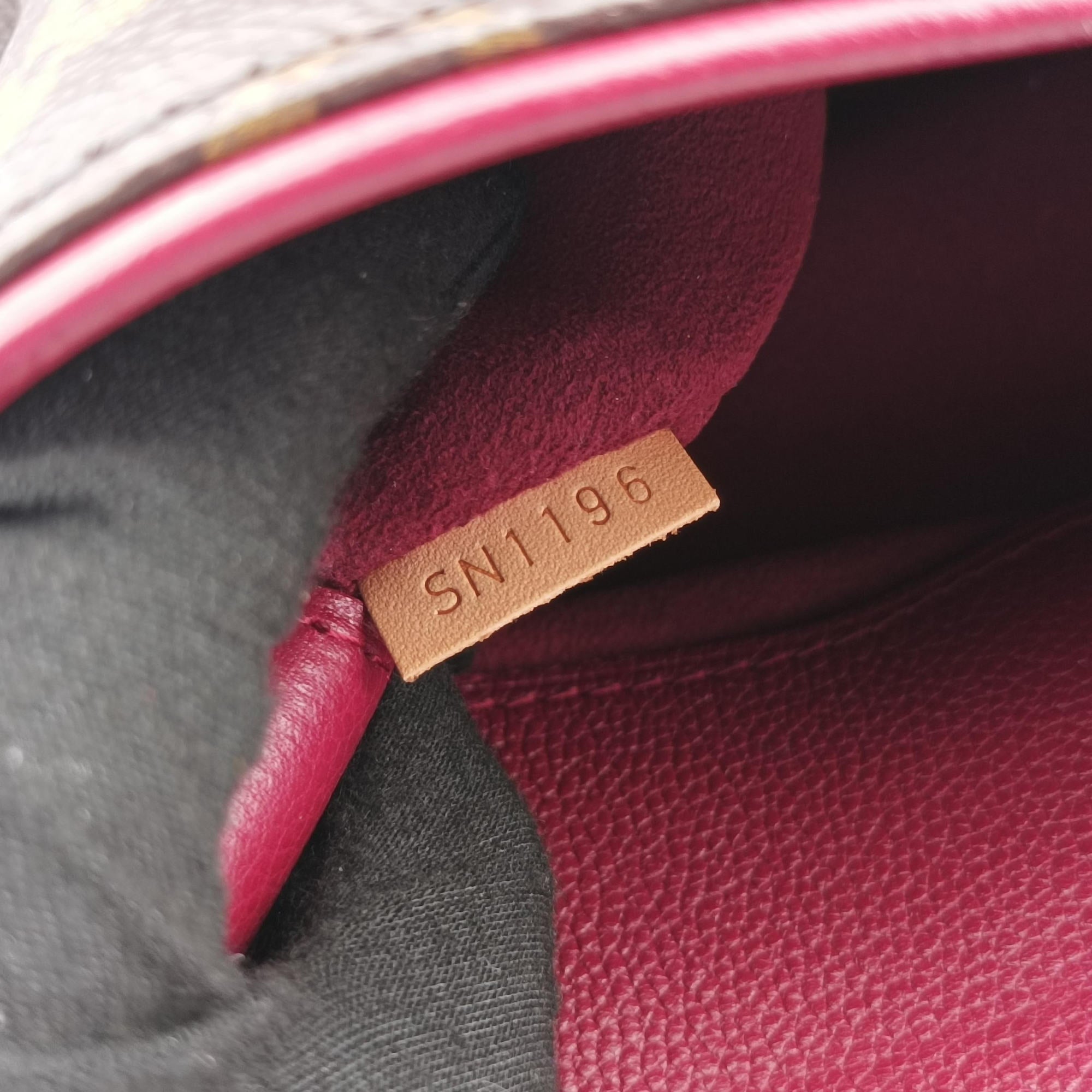 PALLAS brown×RAISIN Monogram Canvas×calf leather M41599 SN1196パラス モノグラム/ブラウン×レーズン モノグラムキャンバス×カーフレザー M41599 SN1196