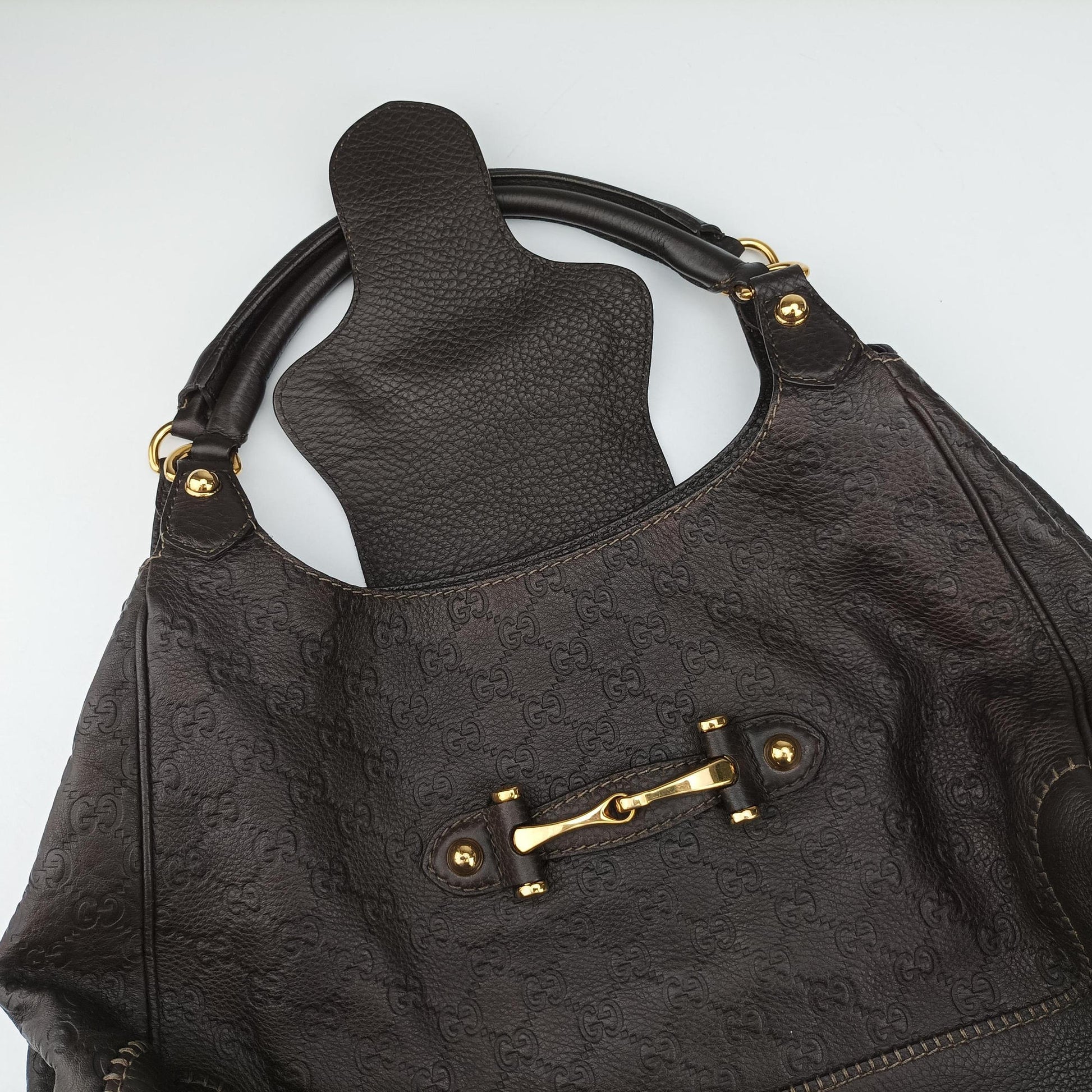 Guccissima New Pelham horsebit Brown leather 223958 D6446919グッチシマ ニューペラム ホースビット ブラウン レザー 223958 D6446919