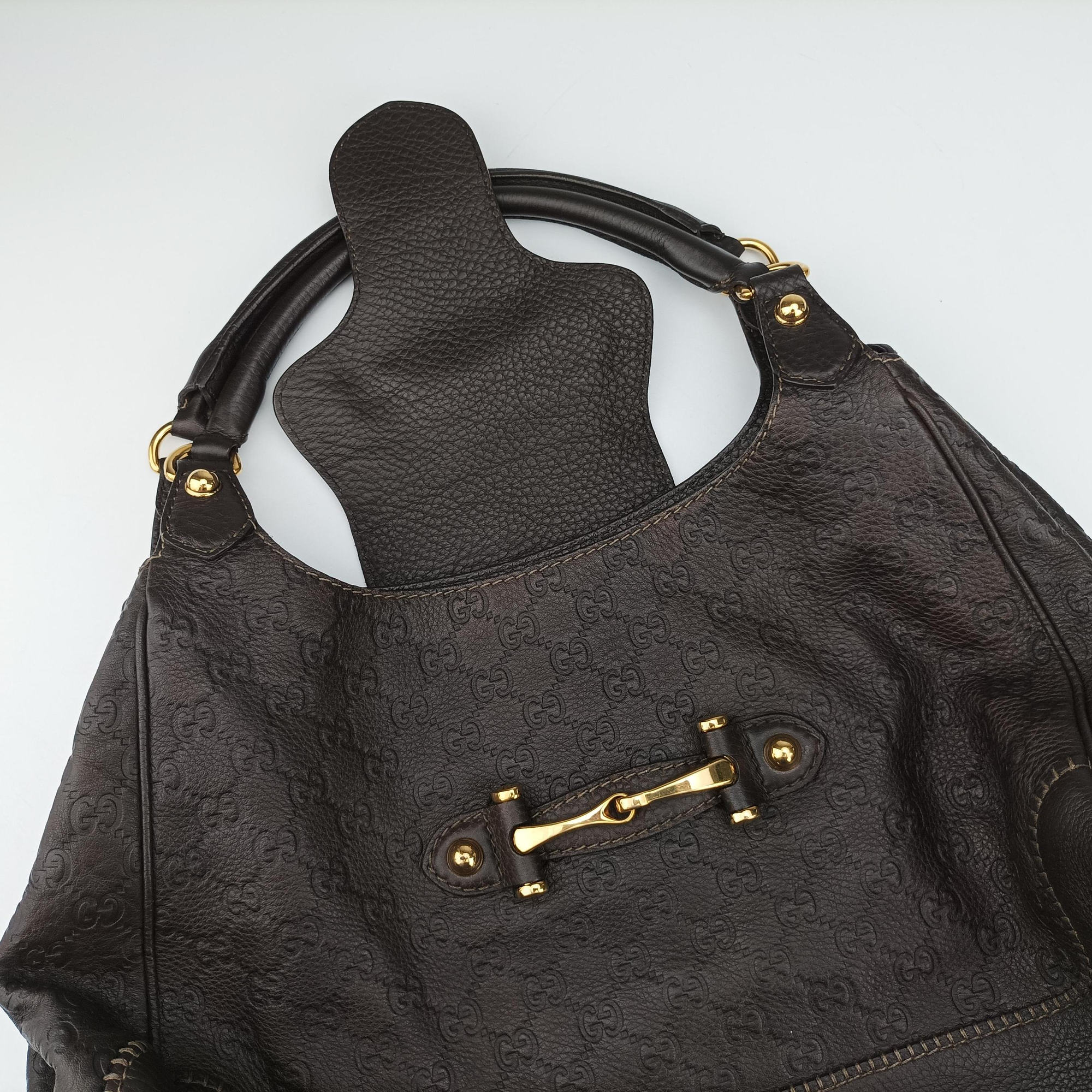Guccissima New Pelham horsebit Brown leather 223958 D6446919グッチシマ ニューペラム ホースビット ブラウン レザー 223958 D6446919