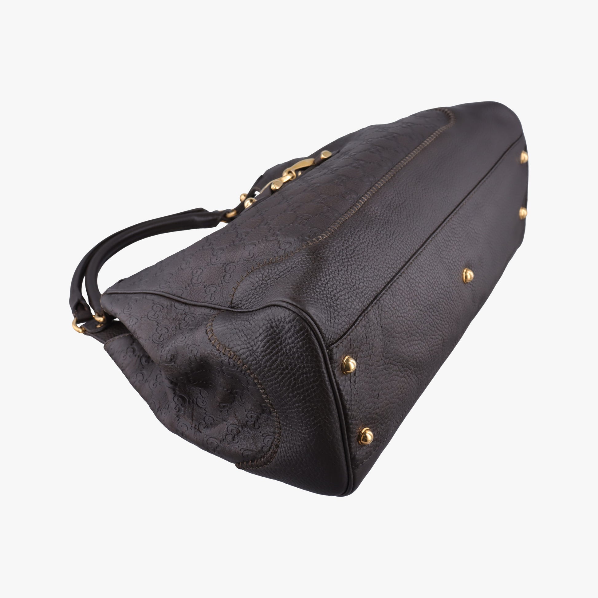 Guccissima New Pelham horsebit Brown leather 223958 D6446919グッチシマ ニューペラム ホースビット ブラウン レザー 223958 D6446919