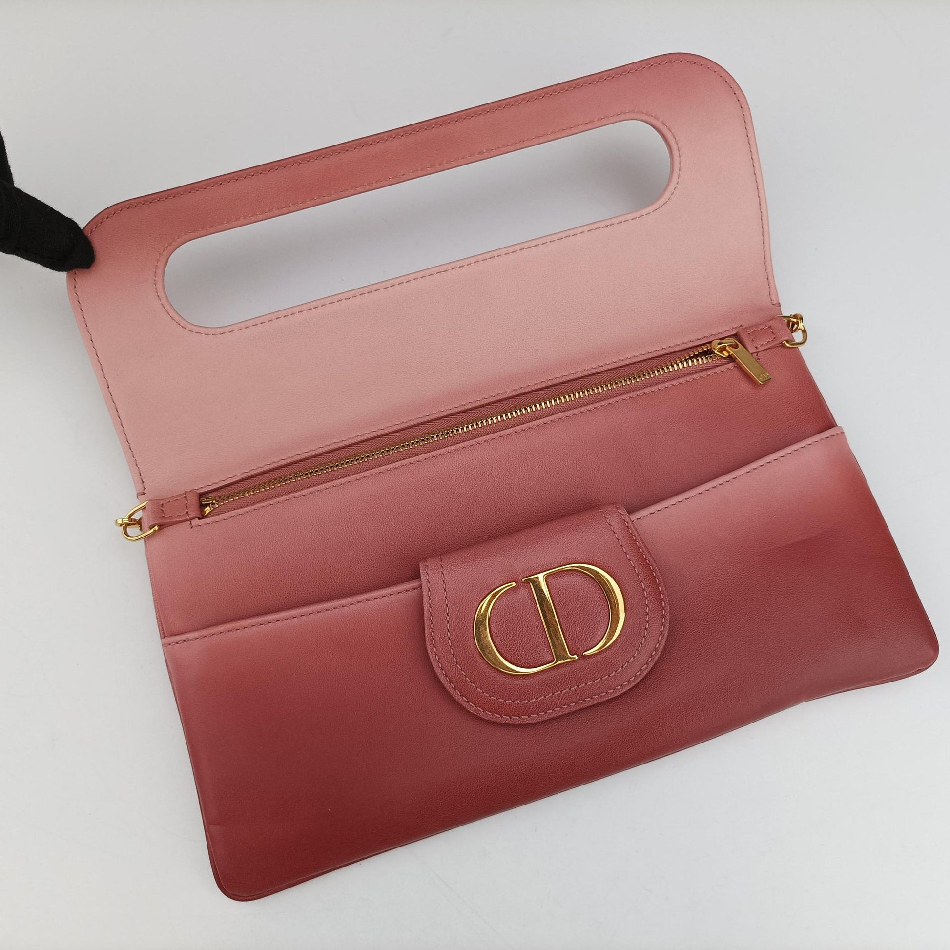Diordouble Pink Leather 29-MA-0211ディオール ダブル ミディアム ピンク レザー 29-MA-0211