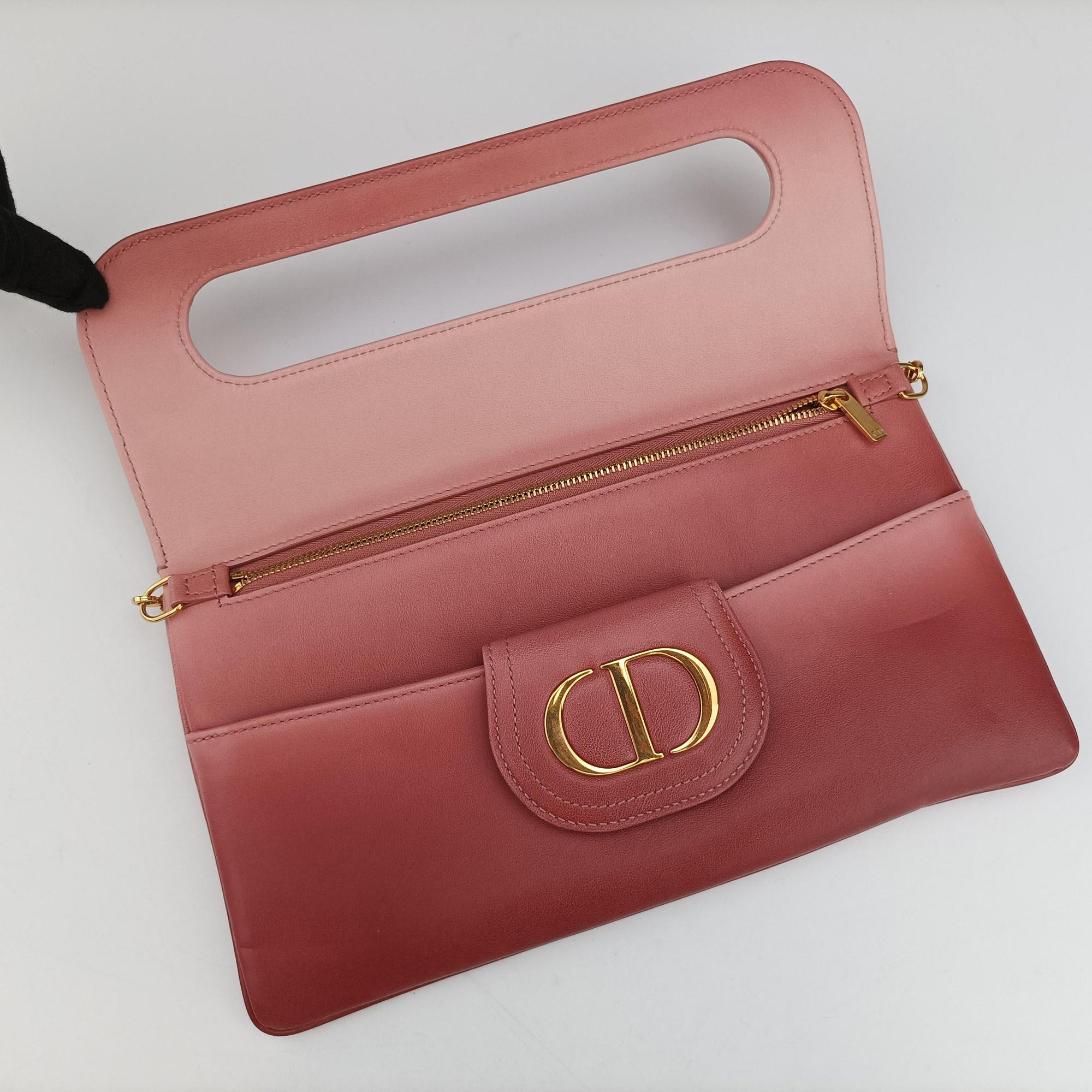 Diordouble Pink Leather 29-MA-0211ディオール ダブル ミディアム ピンク レザー 29-MA-0211