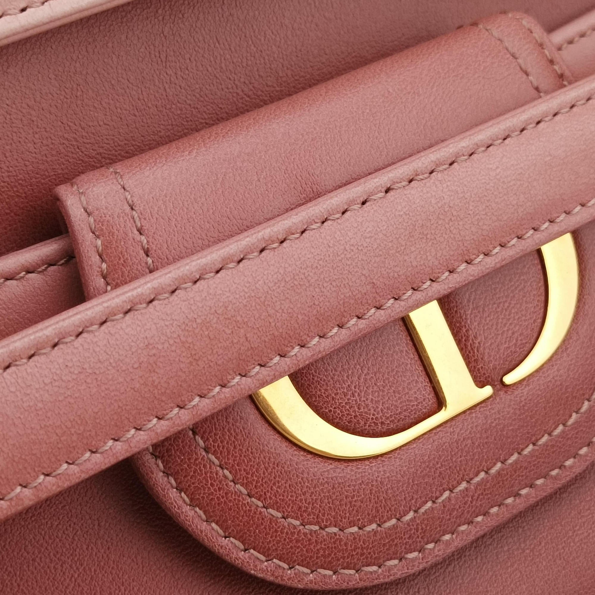 Diordouble Pink Leather 29-MA-0211ディオール ダブル ミディアム ピンク レザー 29-MA-0211
