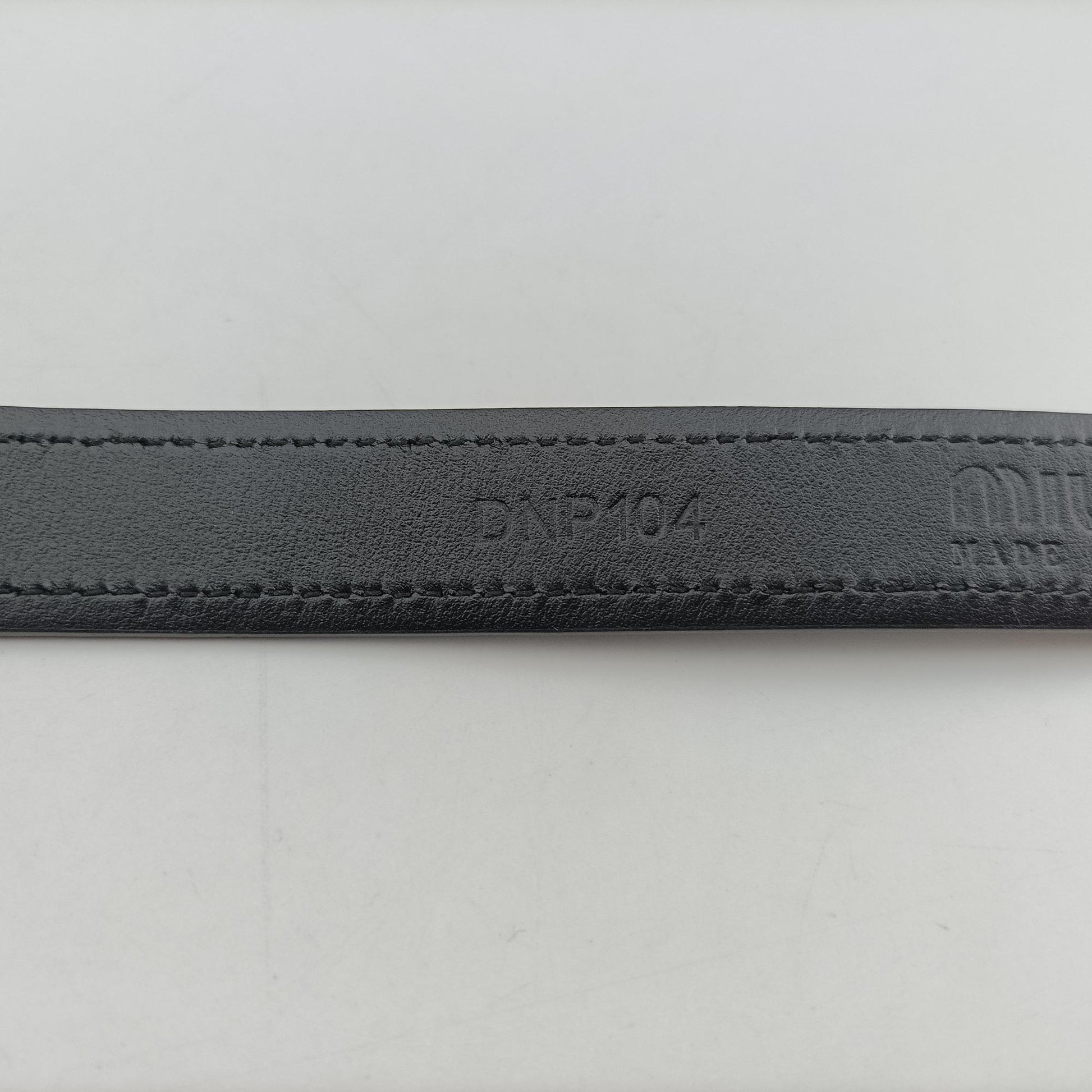logo Black leather DNP104ロゴ ブラック レザー DNP104
