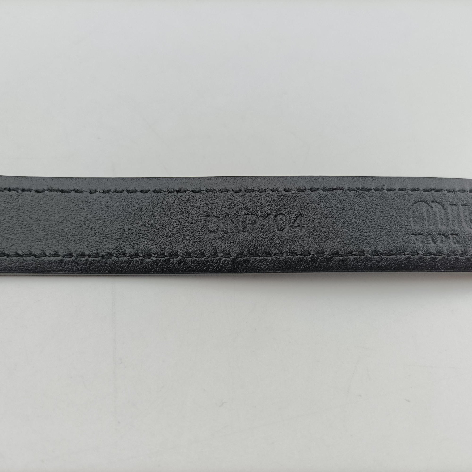 logo Black leather DNP104ロゴ ブラック レザー DNP104