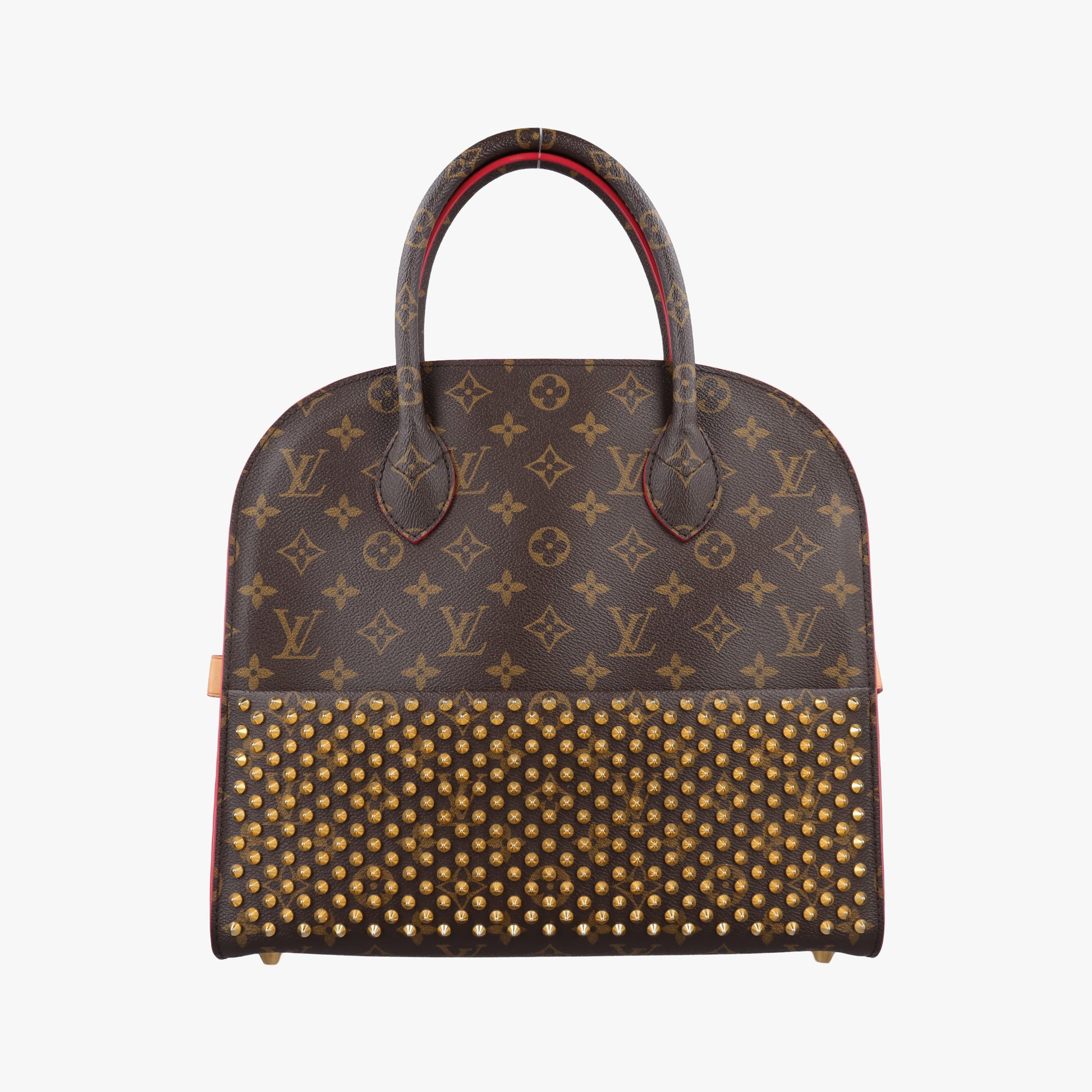 Monogram Studs Icono Brown×red×beige Monogram Canvas×calf leather×ponyhair M41234 DR4194モノグラム スタッズ アイコノ モノグラム/ブラウン×レッド×ベージュ モノグラムキャンバス×カーフレザー ×ハラコ M41234 DR4194