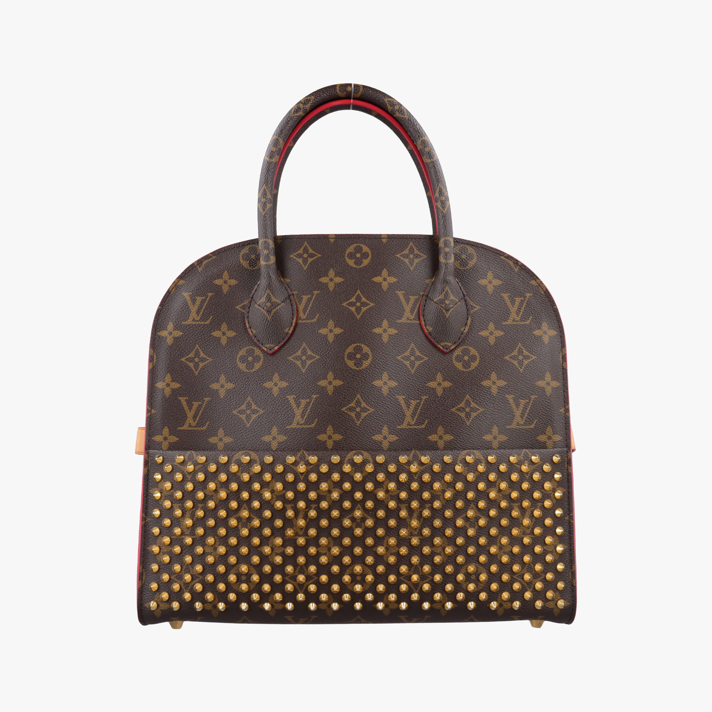 Monogram Studs Icono Brown×red×beige Monogram Canvas×calf leather×ponyhair M41234 DR4194モノグラム スタッズ アイコノ モノグラム/ブラウン×レッド×ベージュ モノグラムキャンバス×カーフレザー ×ハラコ M41234 DR4194